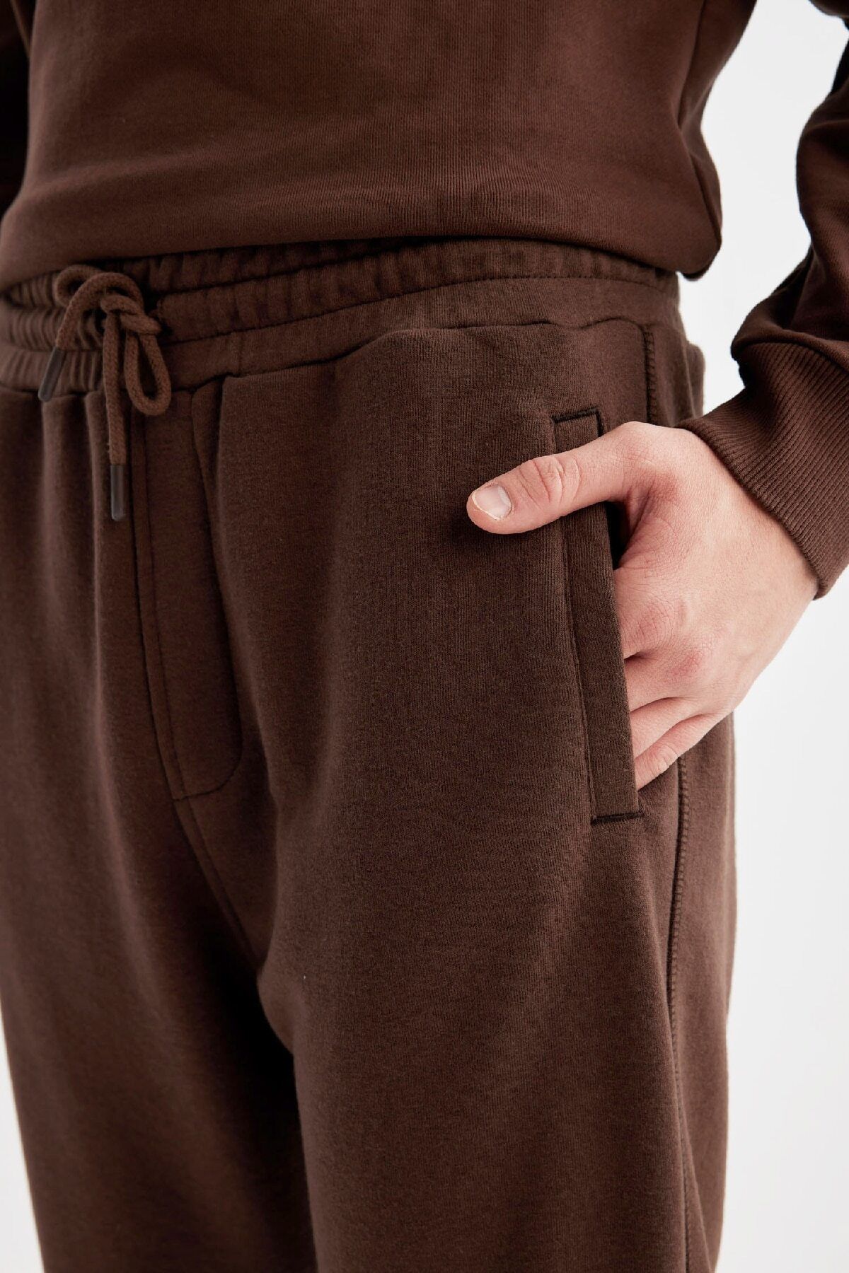 DeFacto-Fleto Pocket - Elastické tepláky Regular Fit v pase C1776Ax23Cw 5