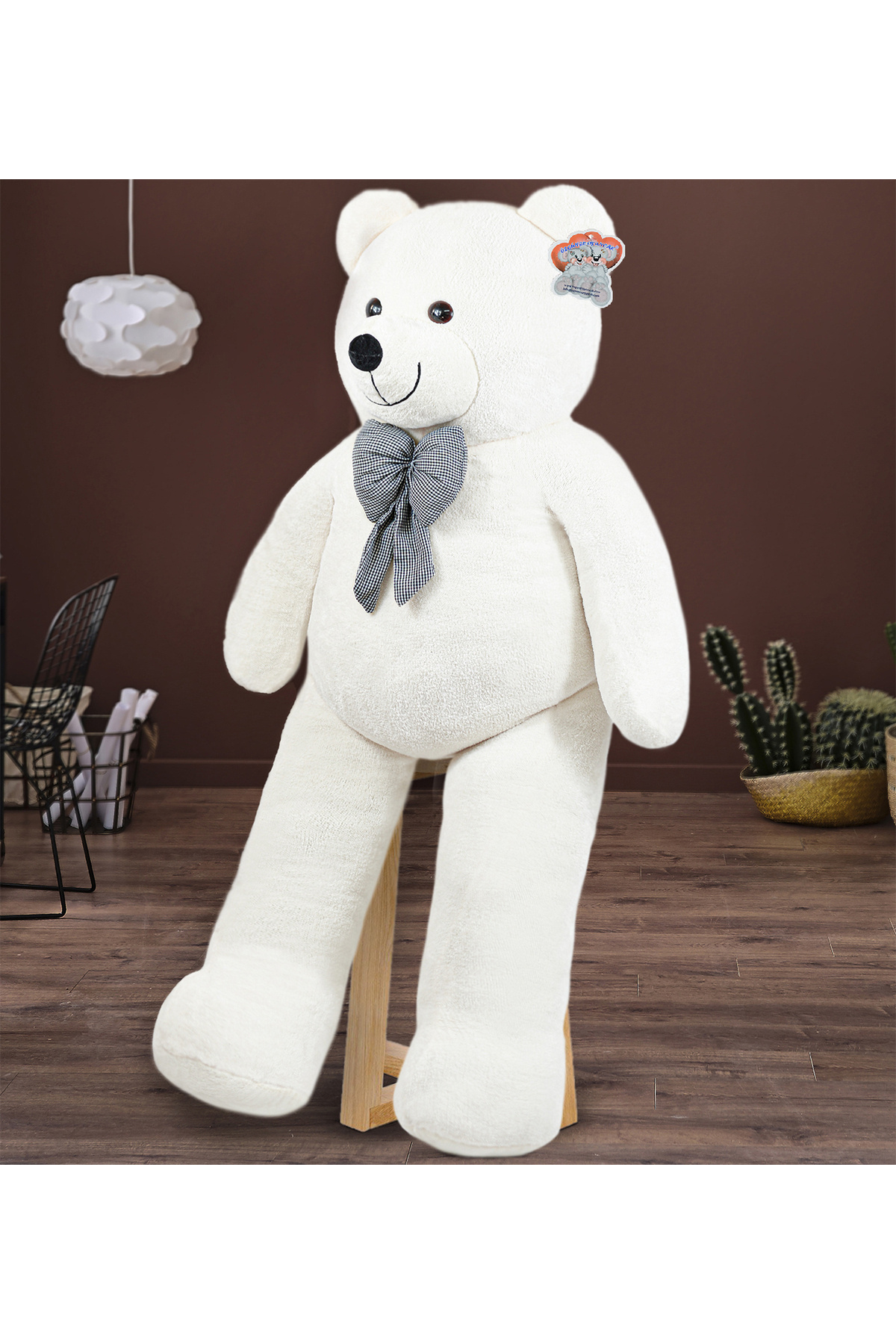 Özgüner Oyuncak Dev Büyük Peluş Ayıcık 170 cm  Beyaz fotoğrafı 7 (önizleme)