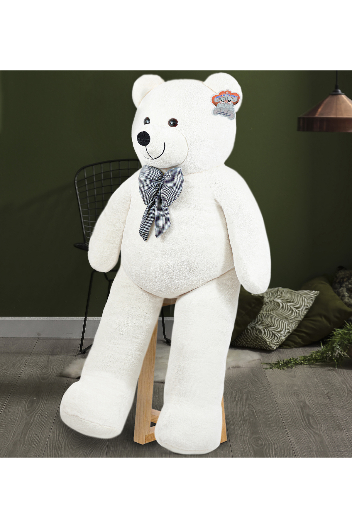 Özgüner Oyuncak Dev Büyük Peluş Ayıcık 170 cm  Beyaz fotoğrafı 6 (önizleme)