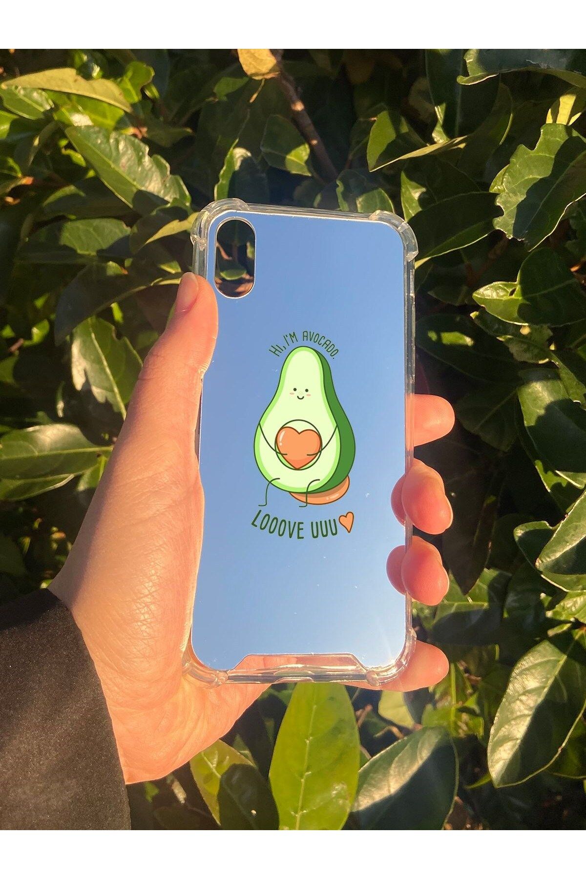 mivento İphone X Uyumlu Aynalı Love You Desenli Darbe Kamera Korumalı Silikon Telefon Kılıfı