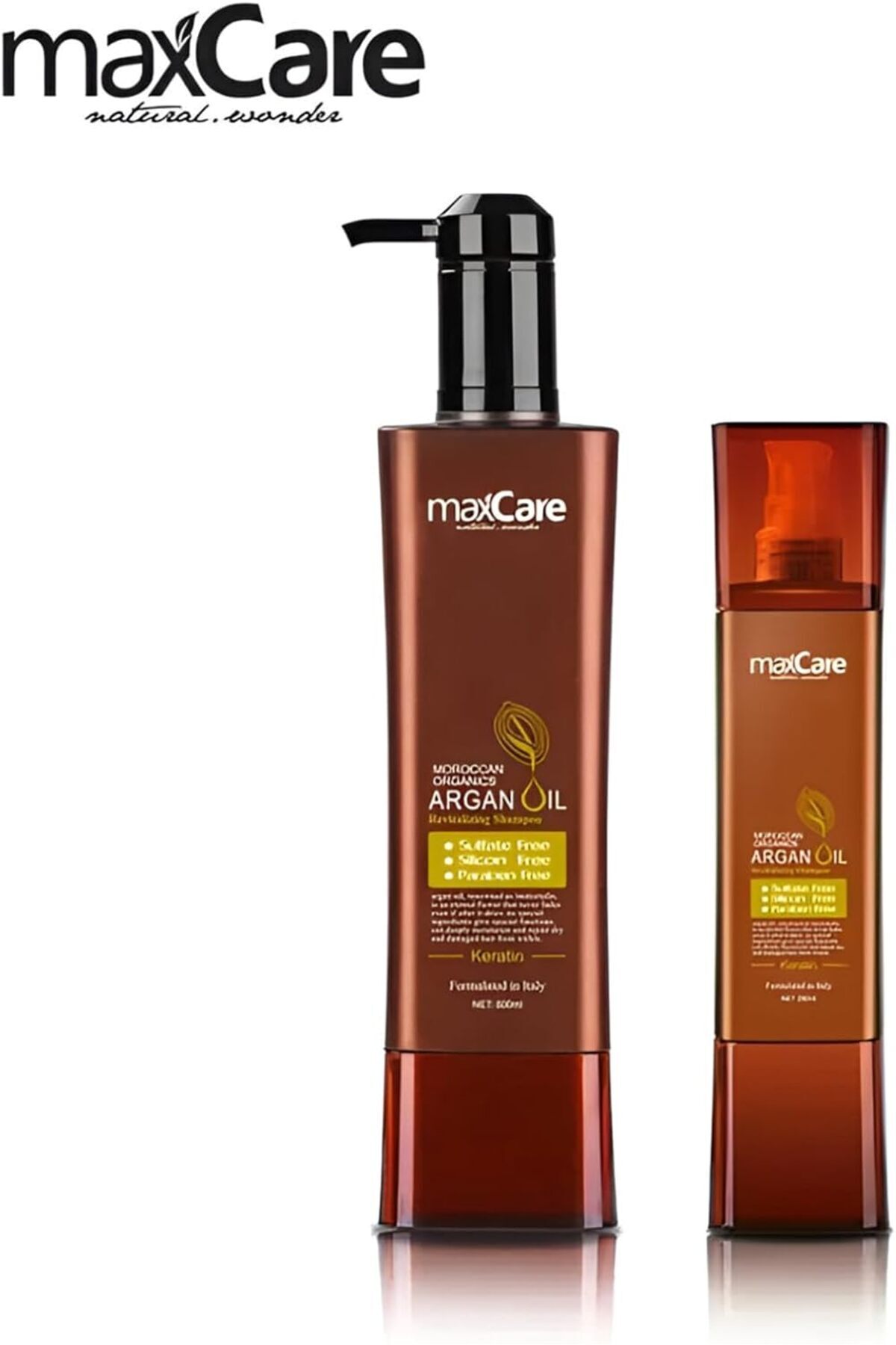 Maxcare-Revitalizing Shampoo And Conditioner With Argan Oil, Sulfate Free, Silicon Free 800ml Each 2