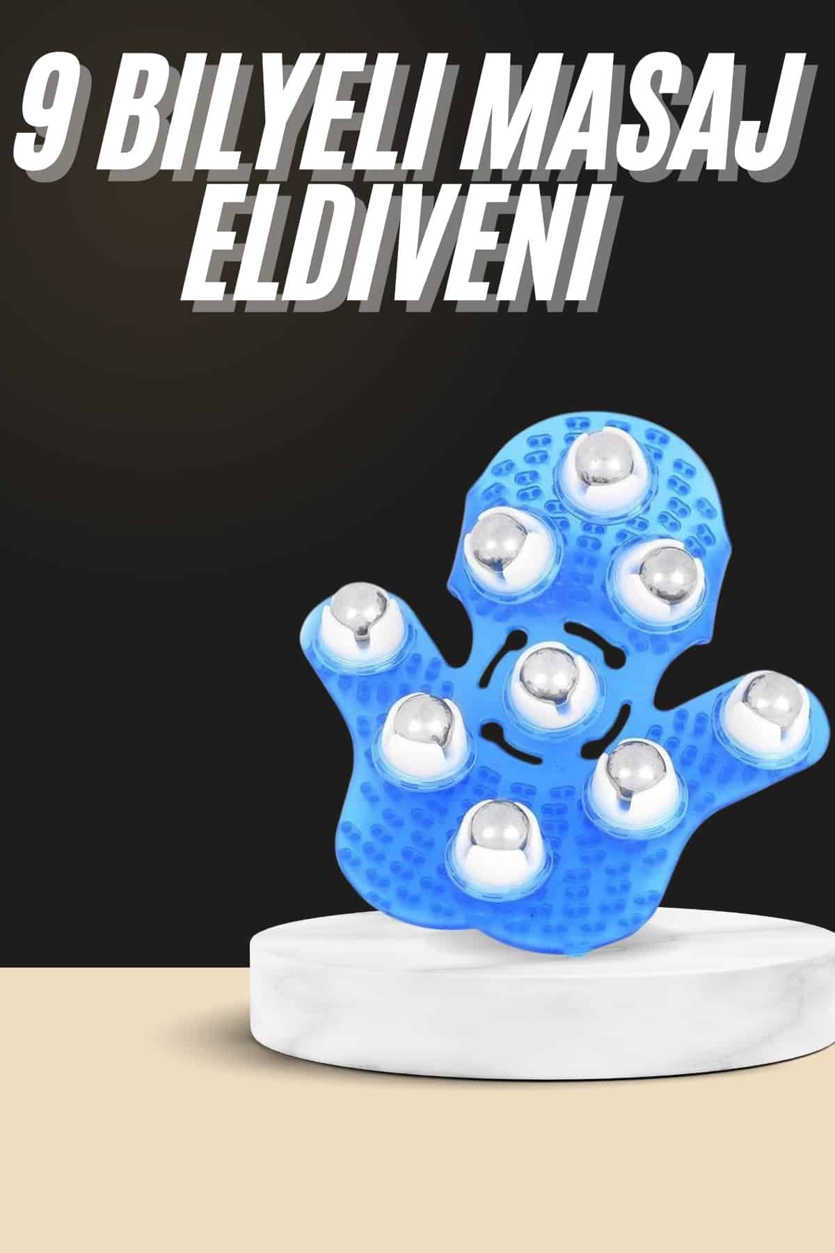 ASTRALTECH Masaj Eldiveni 9 Bilyeli Palm Masaj Eldiven Tam Vücut