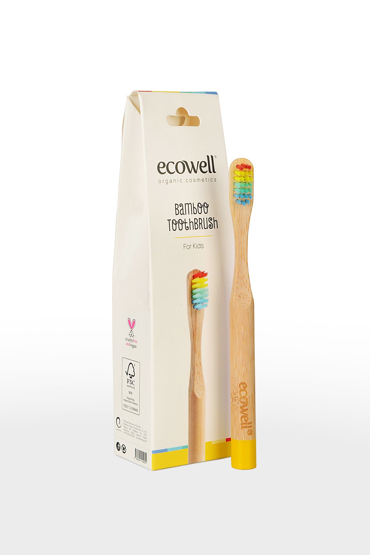 Ecowell-Bamboo Kids Toothbrush, Soft, Natural, BPA Free, Vegan & Cruelty Free 4