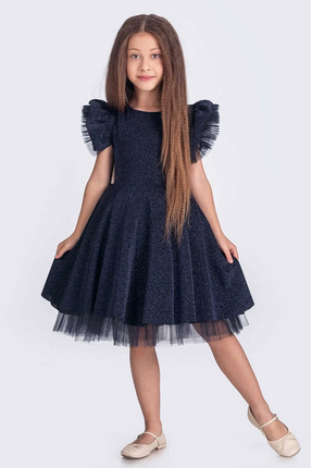 vestitino Kız Çocuk Abiye Elbise Tül Detaylı Simli