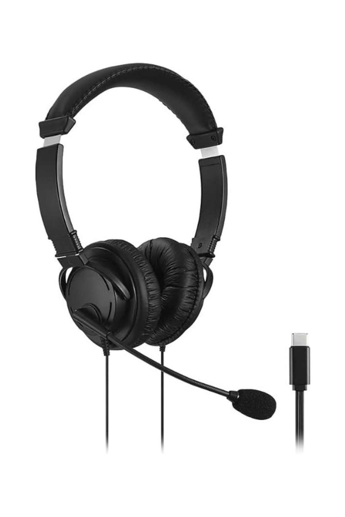 KENSINGTON Hi-Fi USB-C Mikrofonlu Kulaklık Kablolu, Gürültü Azaltmalı Mikrofon, 94 dB Ses Sınırlayıcı,