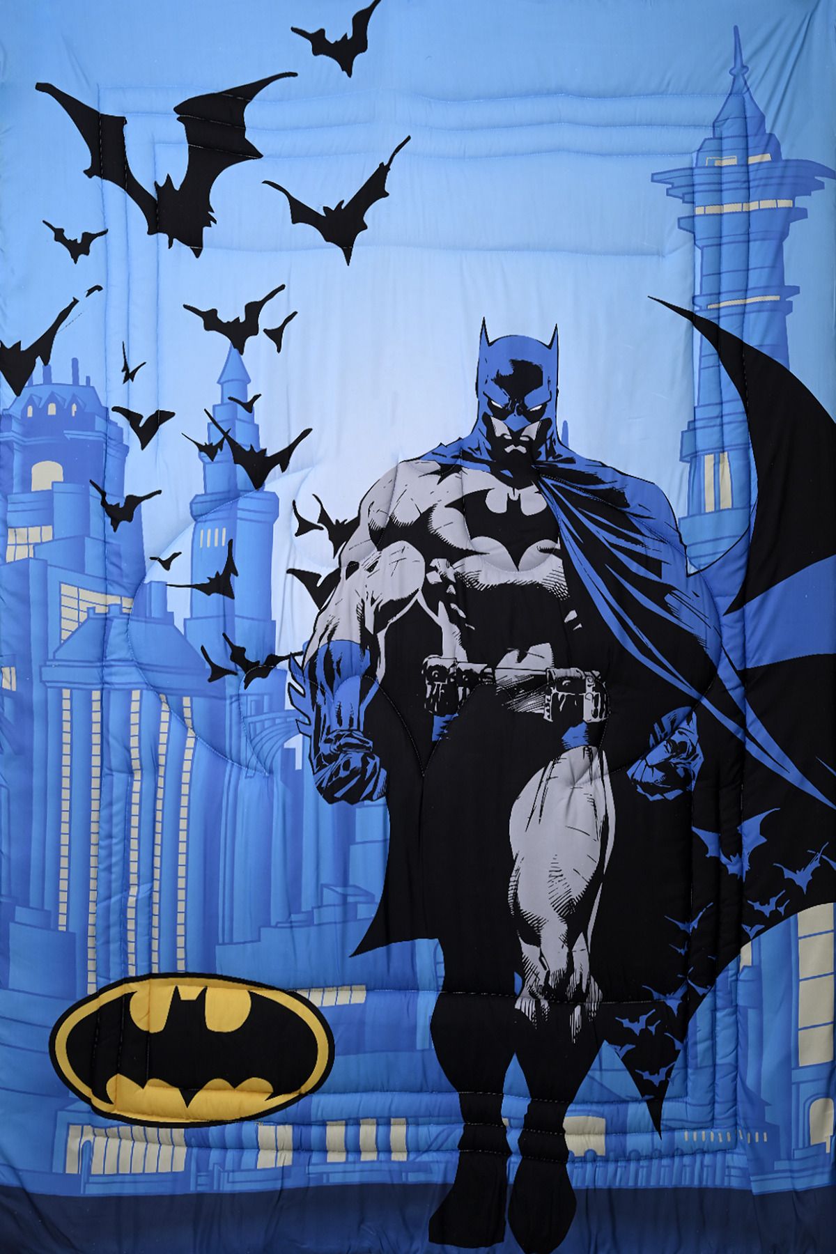 Batman-5-in-1 Bnb Comforter Set – Brushed Microfiber With Polyester Shell – Blue 7