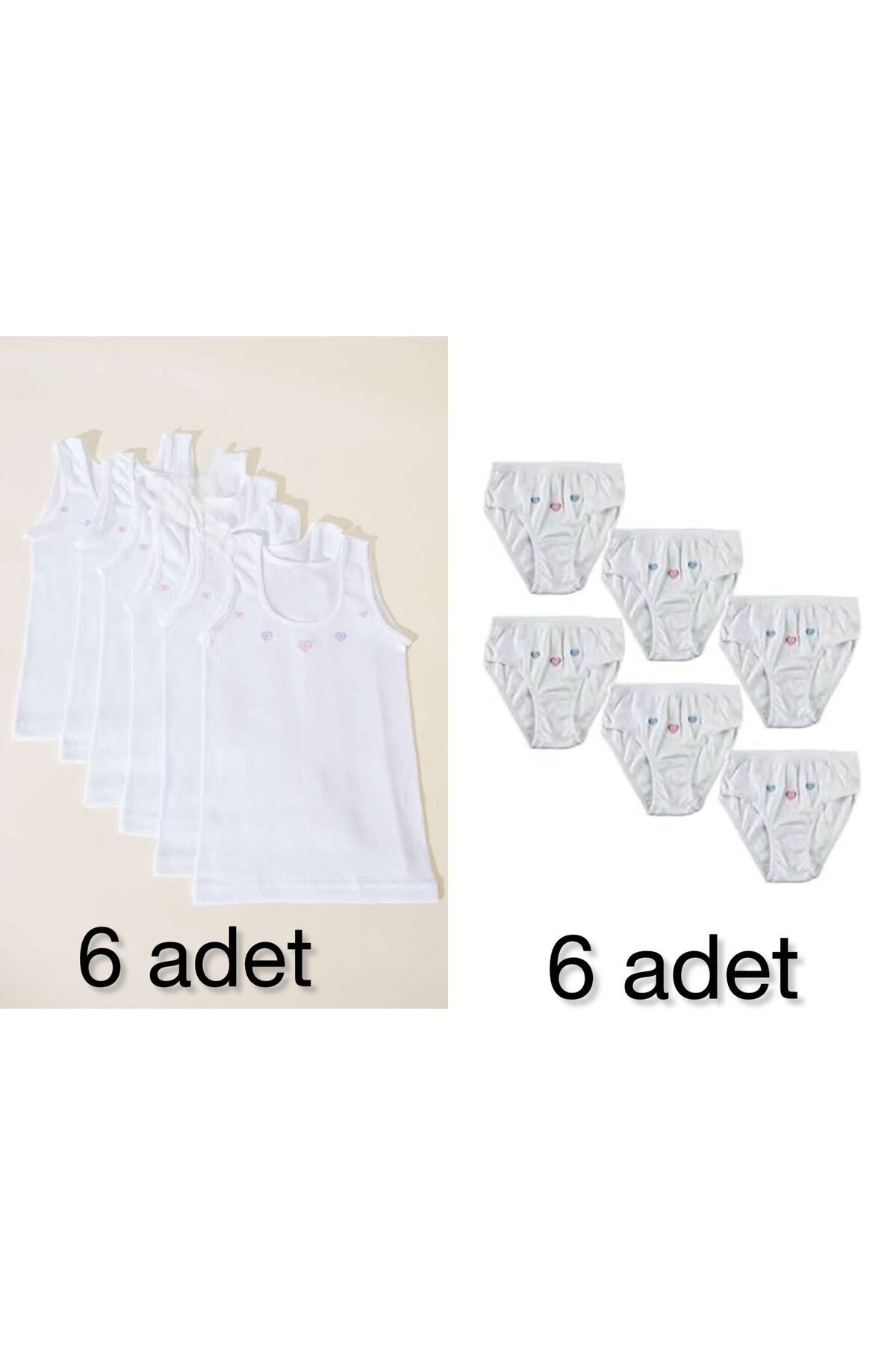 HB TREND TUTKU külot bikini atlet takım kız çocuk 12'li set