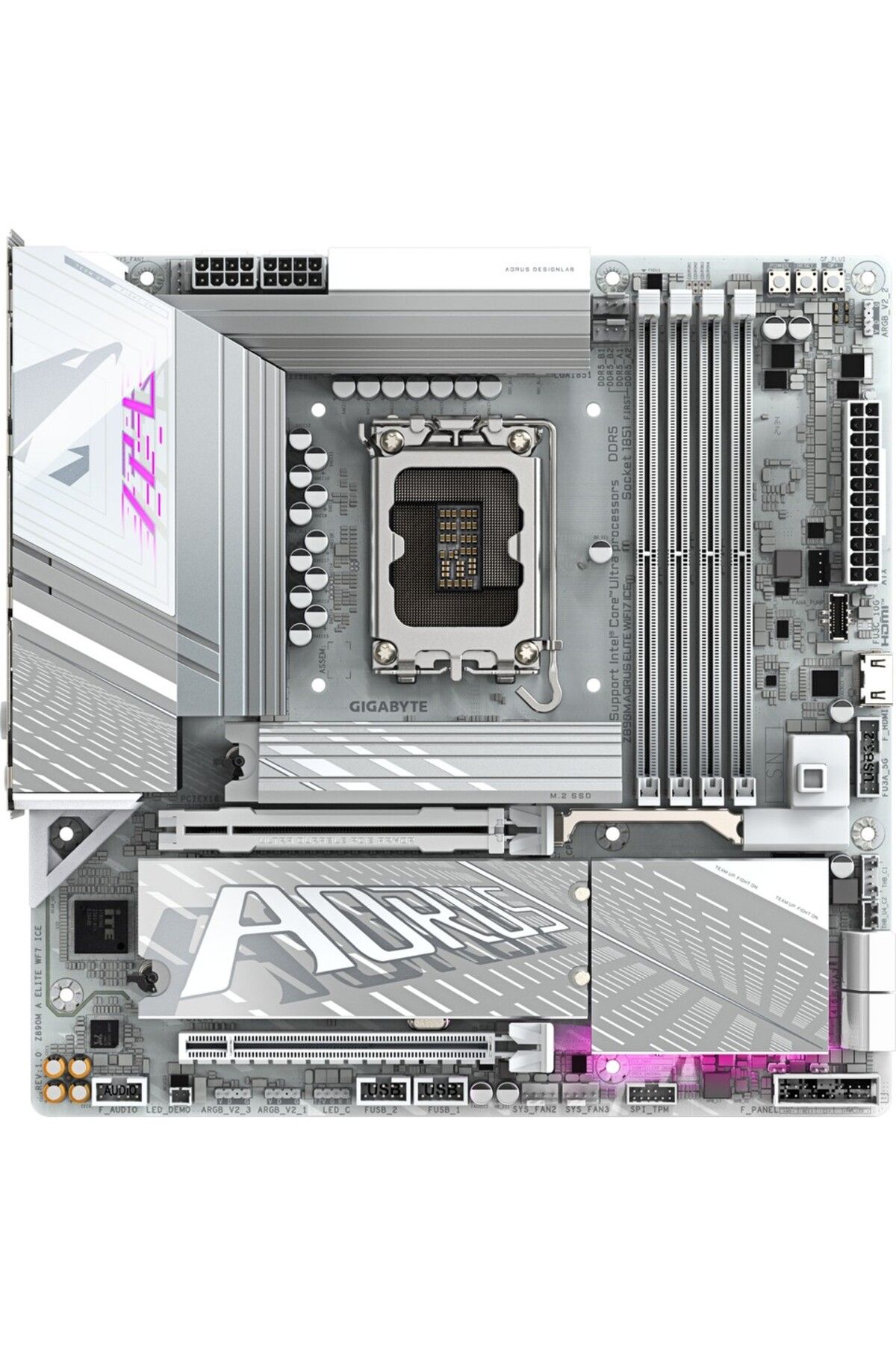 Gigabyte-Gigabyte Z890M a Elite Wi_Fi7 Ice Micro Atx Intel Z890 Ddr5 Lga1851 Motherboard 9Mz89Ml7E-00-G10 2