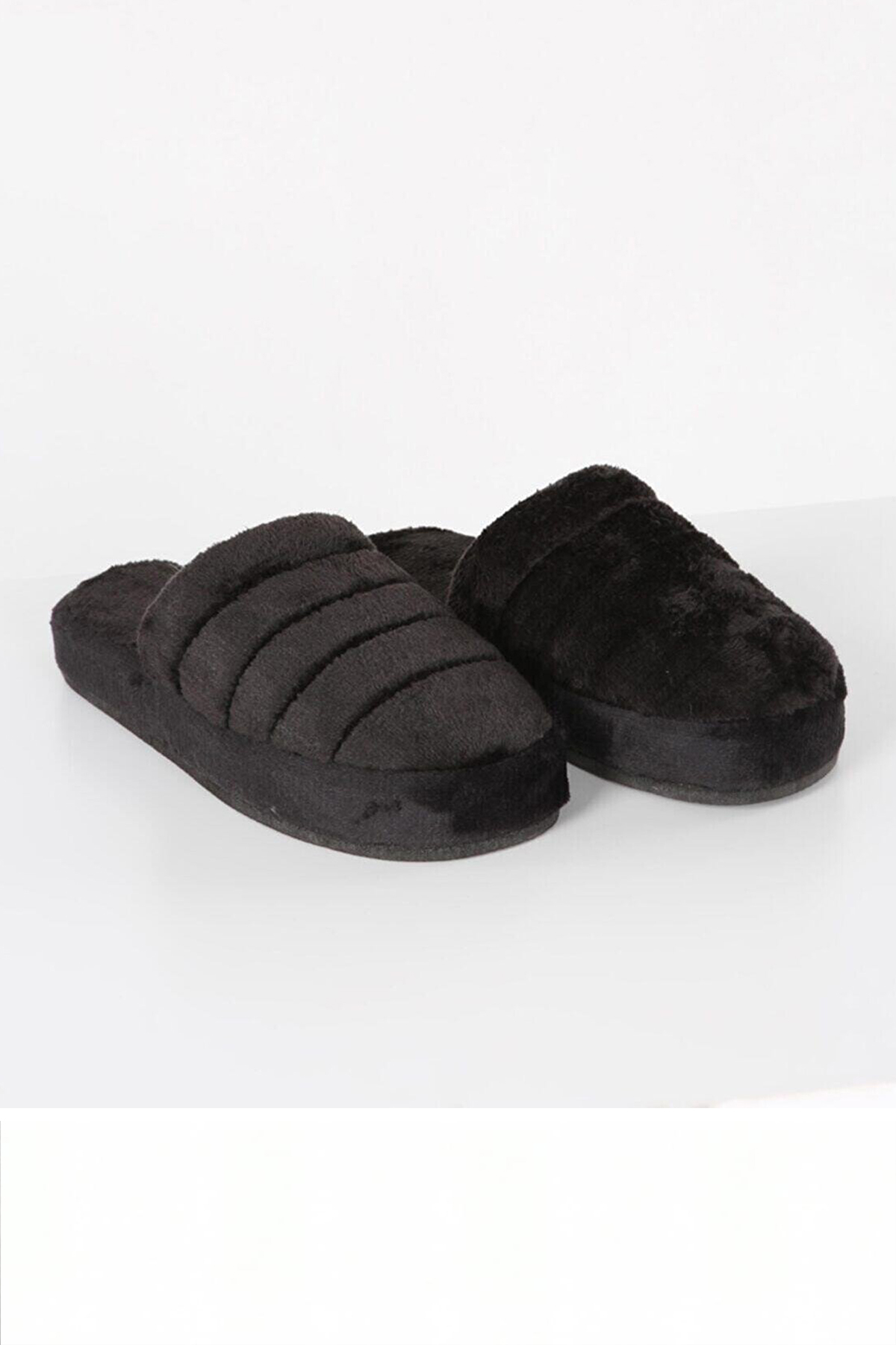 neon shoes  Unisex Önü Kapalı Peluş Bohça Damat Gelin Çeyiz Terlik Sessiz Eva Taban Misafir Ev Terliği - Görsel 3