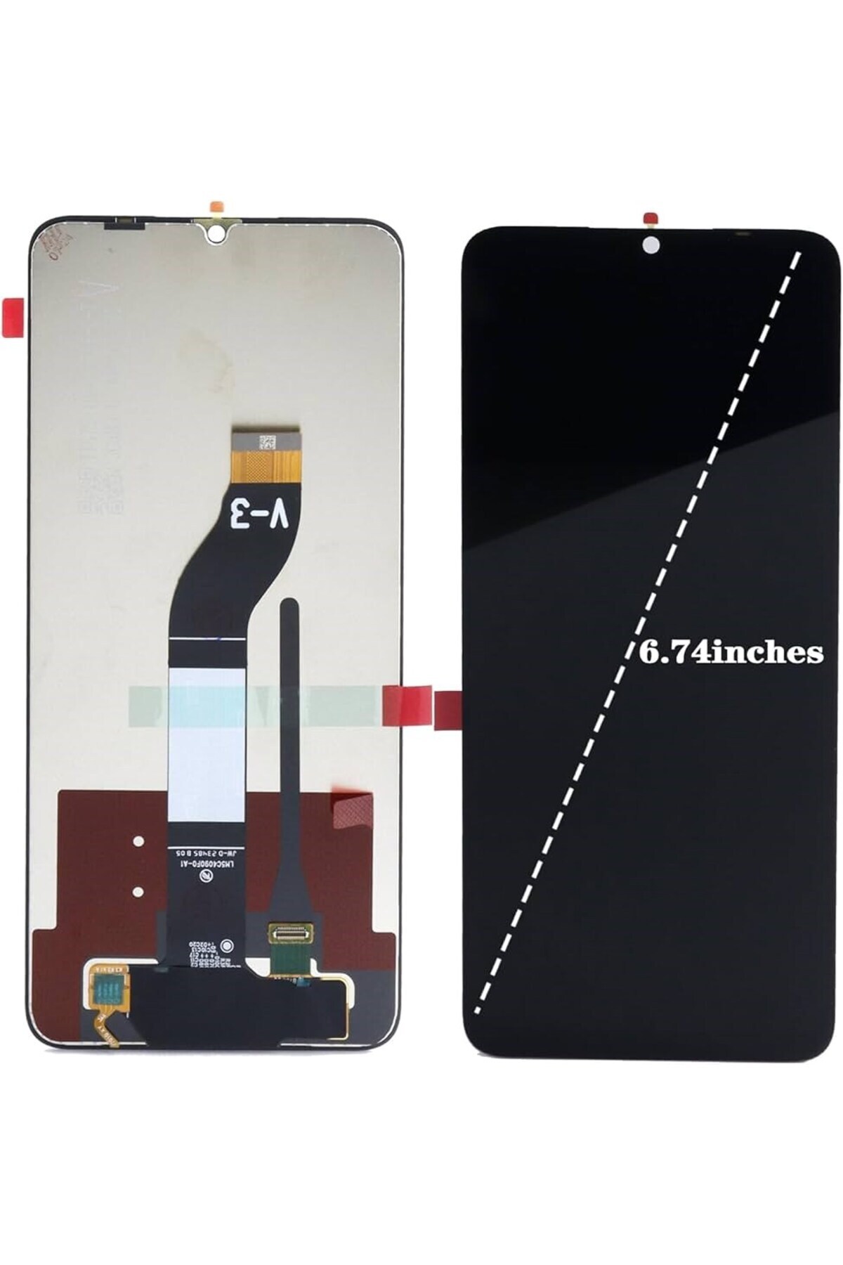 OEM Xiaomi Uyumlu Redmi 13R Lcd Ekran Çıtasız Or.