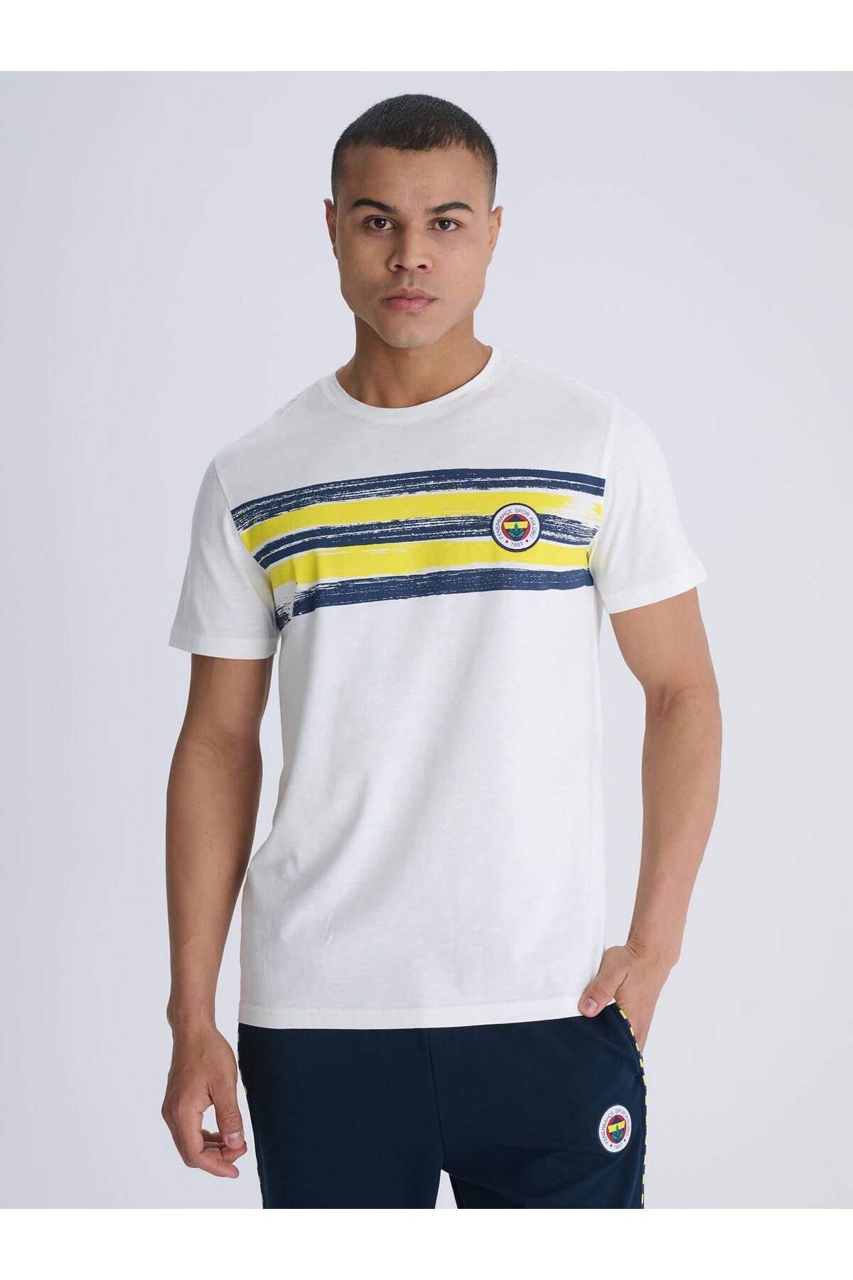 Fenerbahçe ERKEK TRIBUN BRUSH ŞERİTLİ TSHIRT