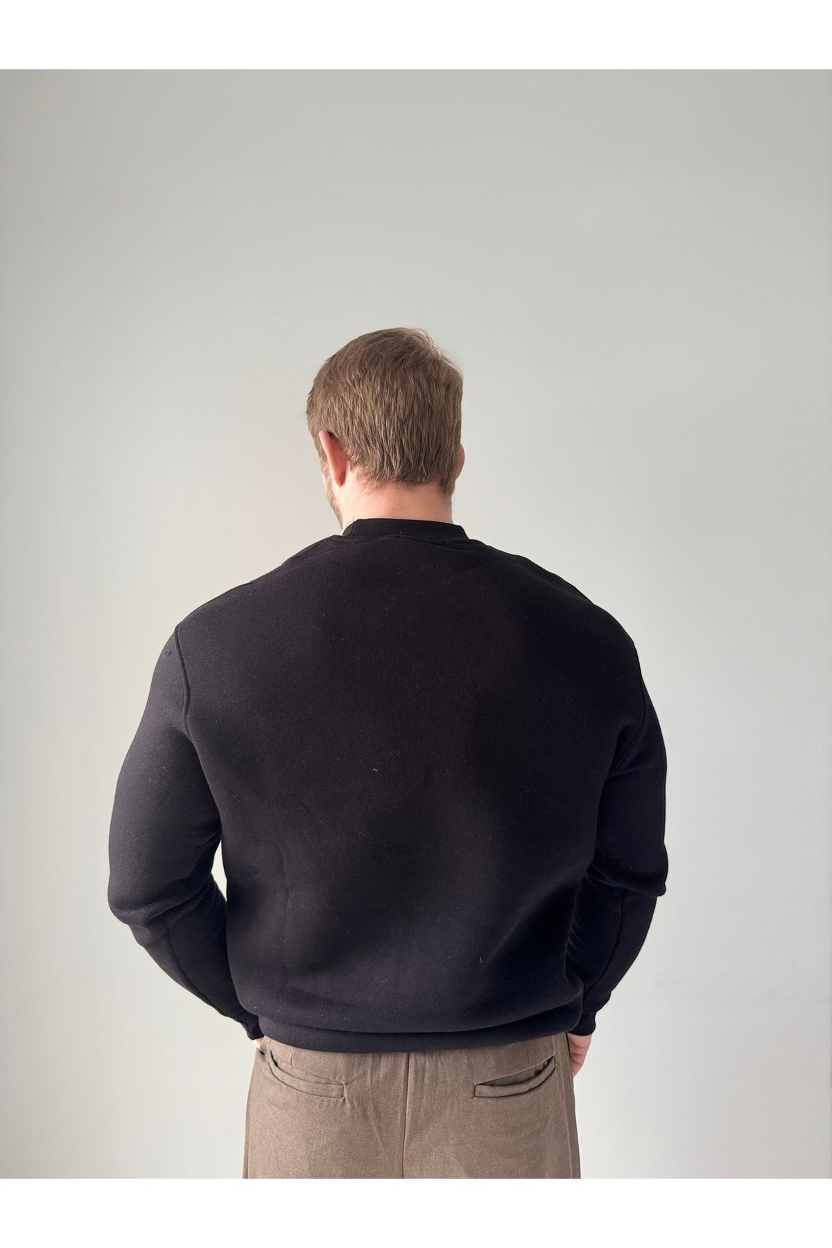 PAVO Basic Siyah Sweat