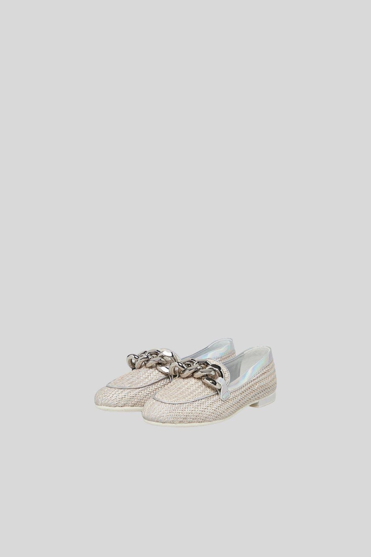Casadei Kadın Loafer Babet Krem