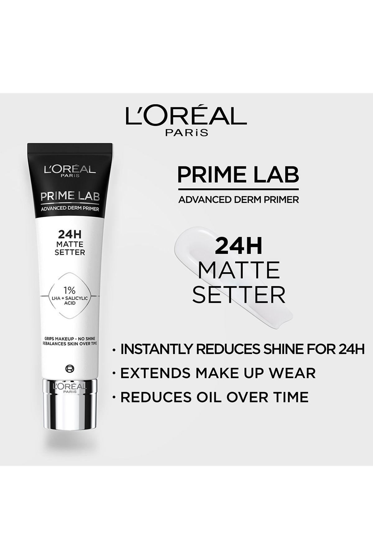 L'Oreal Paris-Prime Lab 24HMatte Setter: Advanced Derm Blurring Primer, 30ml 5