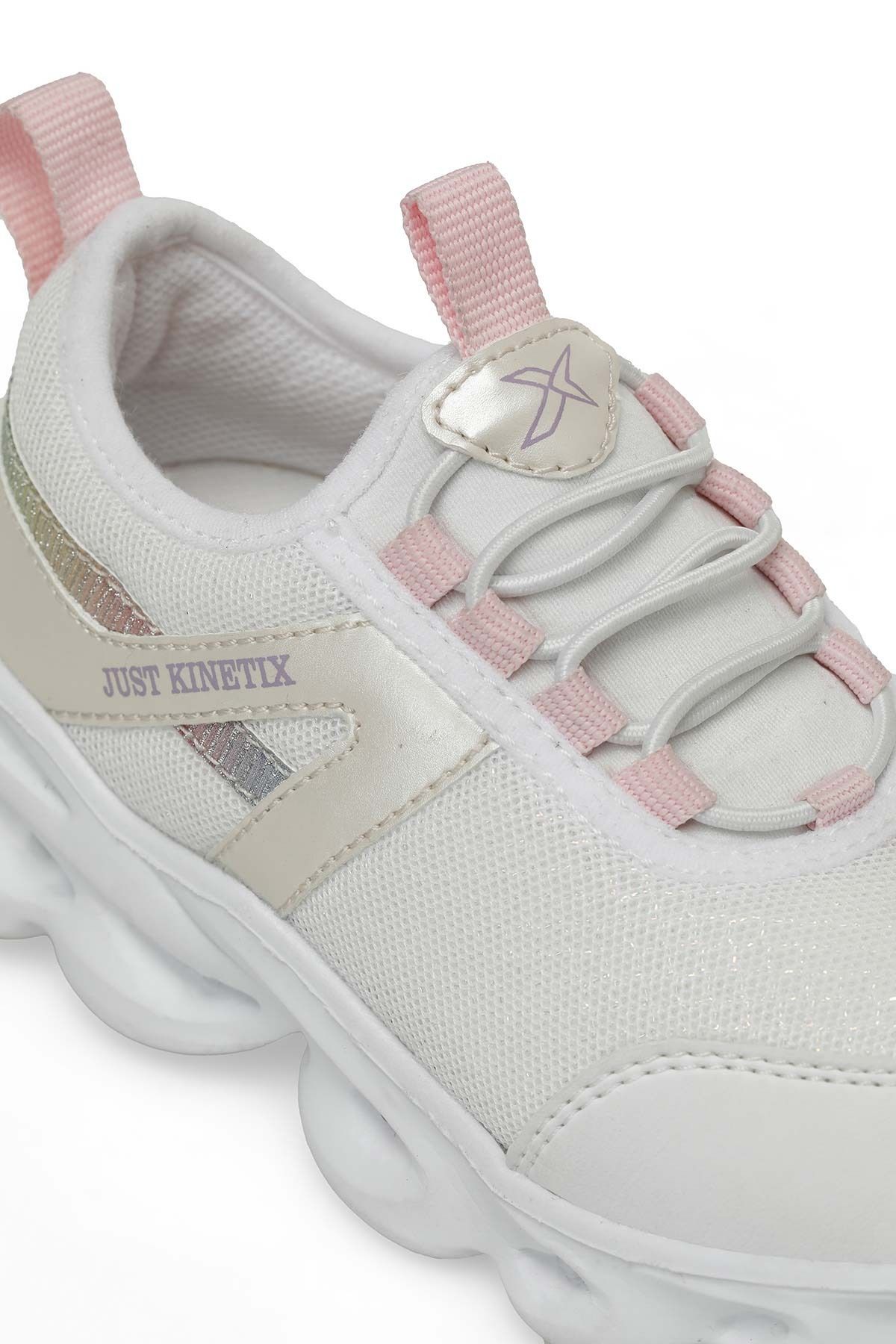 Kinetix-Białe wsuwane buty dla dziewczynki SIRIUS LIGHT 4FX 8