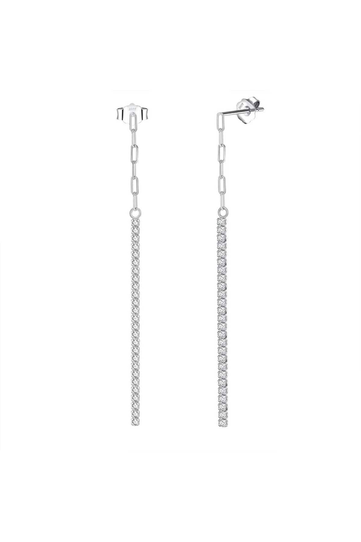 delis-Cercei Lungi Argint 925, Jw961, Model Elegant, Placati Cu Rodiu 1