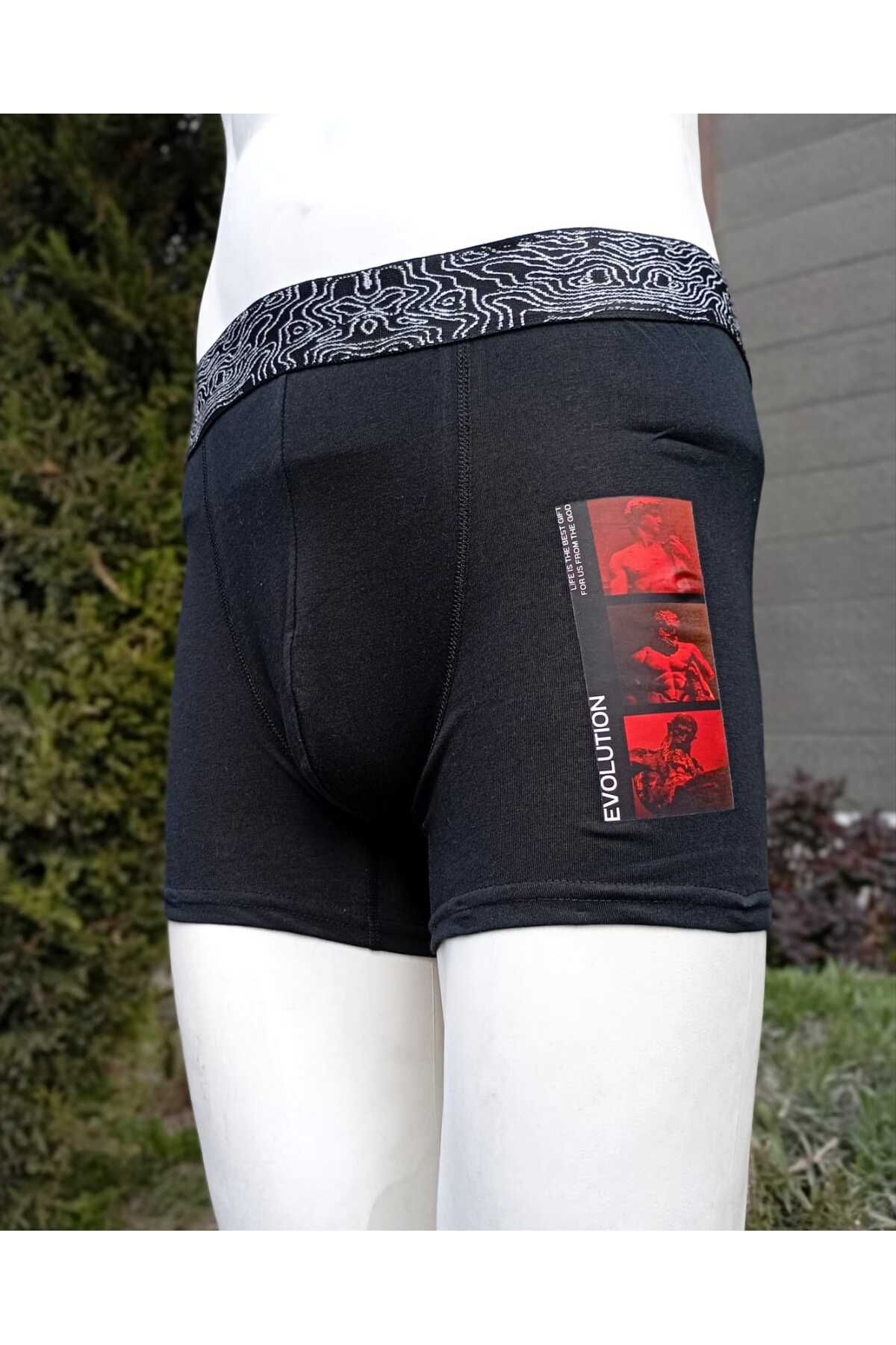 PND Baskılı Erkek Boxer 3'lü