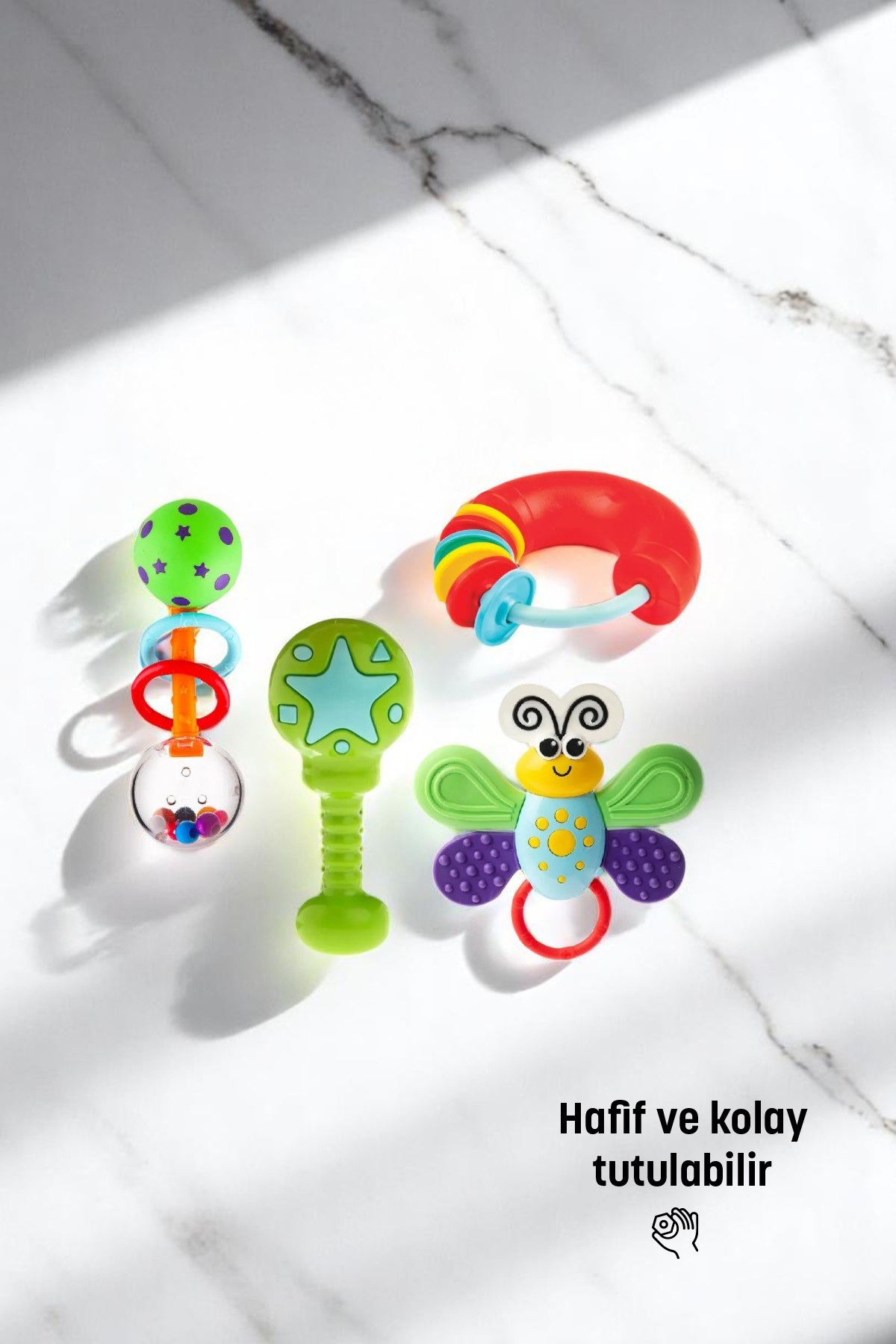 Kiki Bebeğimin Ilk Çıngırakları 4'lü Çıngırak & Dişlik Seti fotoğrafı 3 (önizleme)