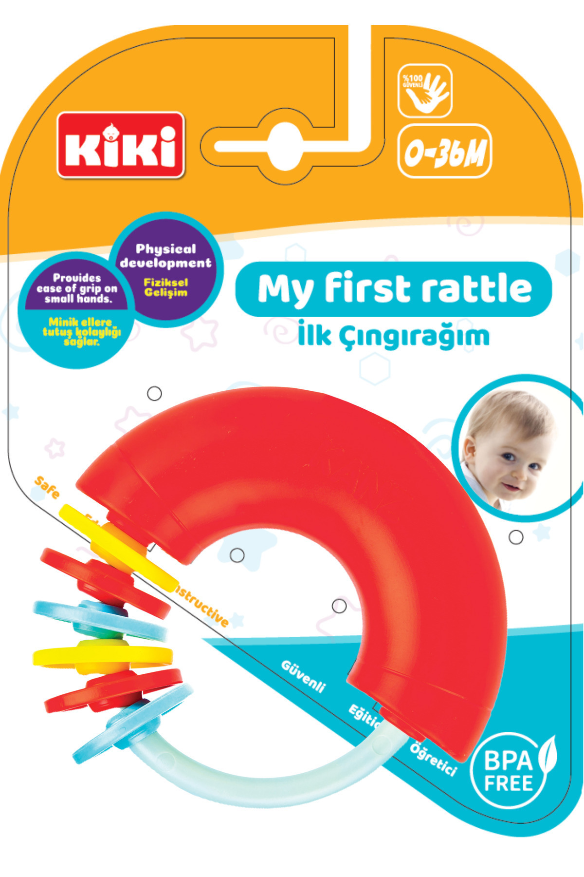 Kiki Bebeğimin Ilk Çıngırakları 4'lü Çıngırak & Dişlik Seti fotoğrafı 6 (önizleme)
