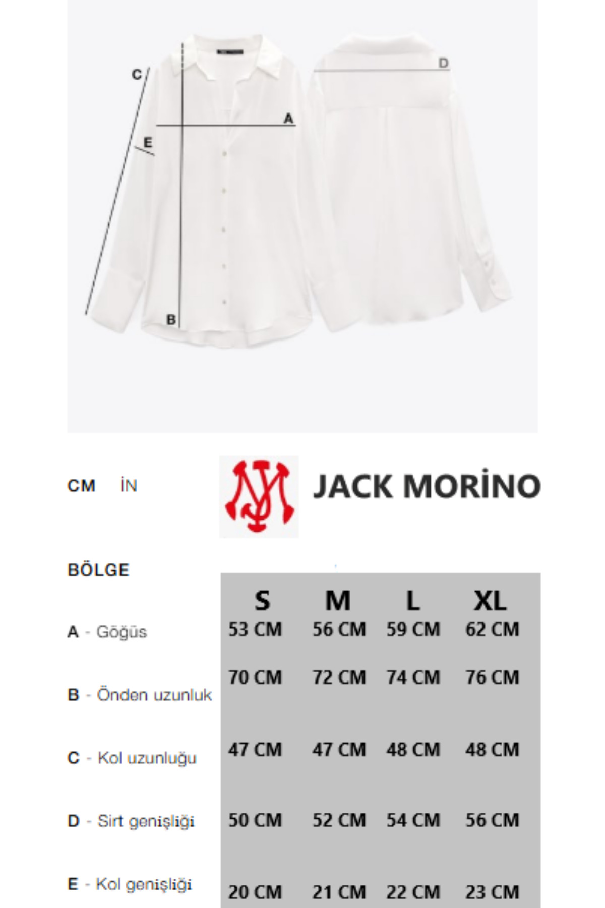 Jack Morino  Çizgili Oversize Kadın Gömlek - Görsel 5