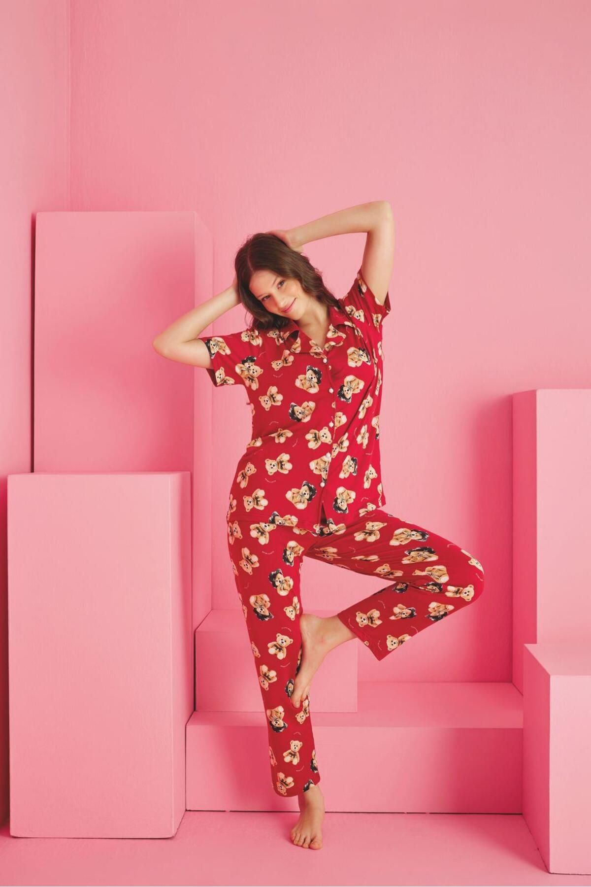 ZambakModa DESENLİ PİJAMA TAKIMI