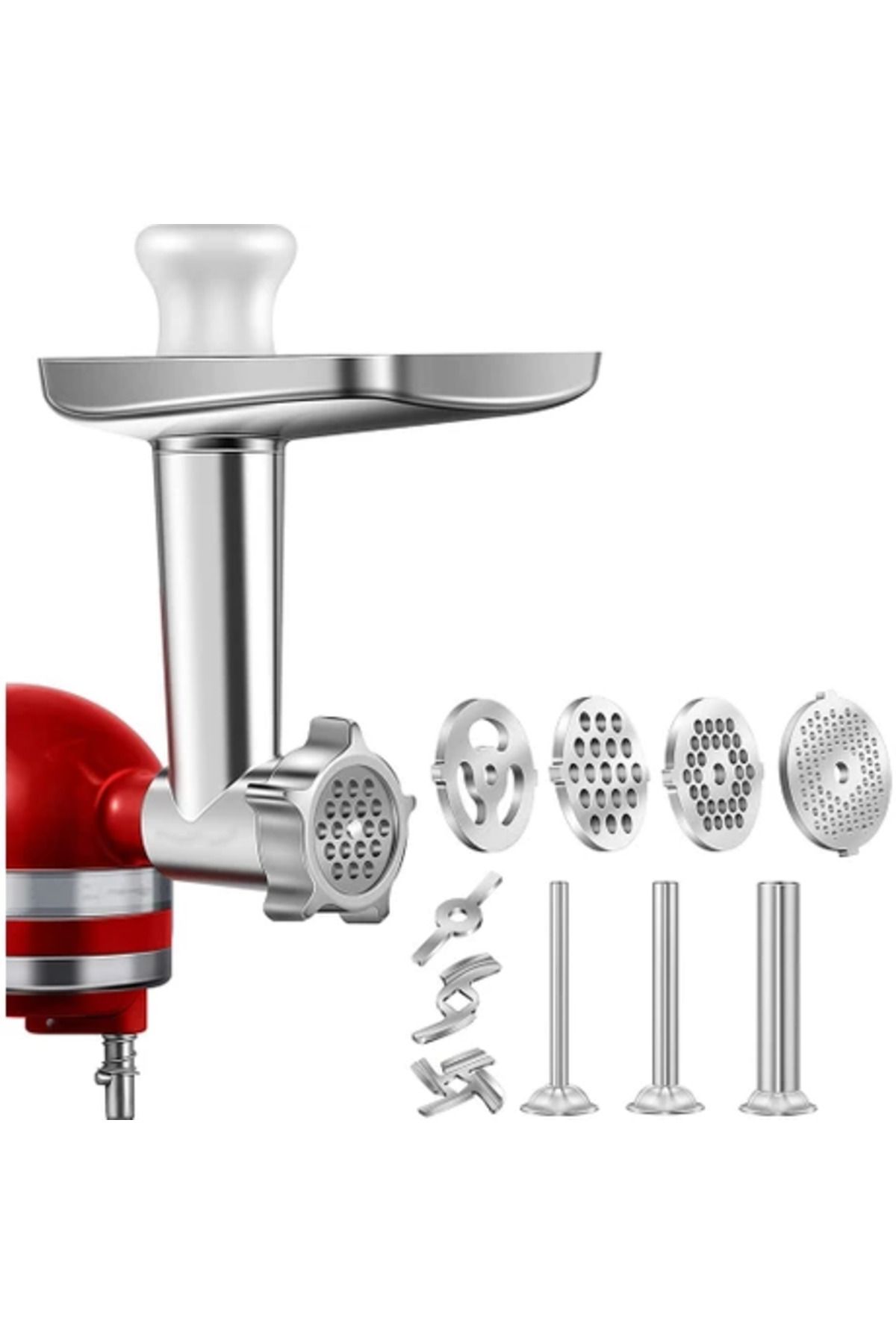 Obay Stand Mikserleri Için 1 Takım Metal Gıda Öğütücü Aparatı, Kıyma Aparatı Dahildir TY