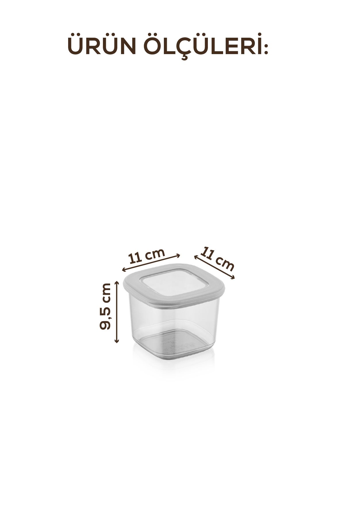 Vienev-Square Food Storage Container with Foly Label Set of 3 Small Size 0.55 Liters 5
