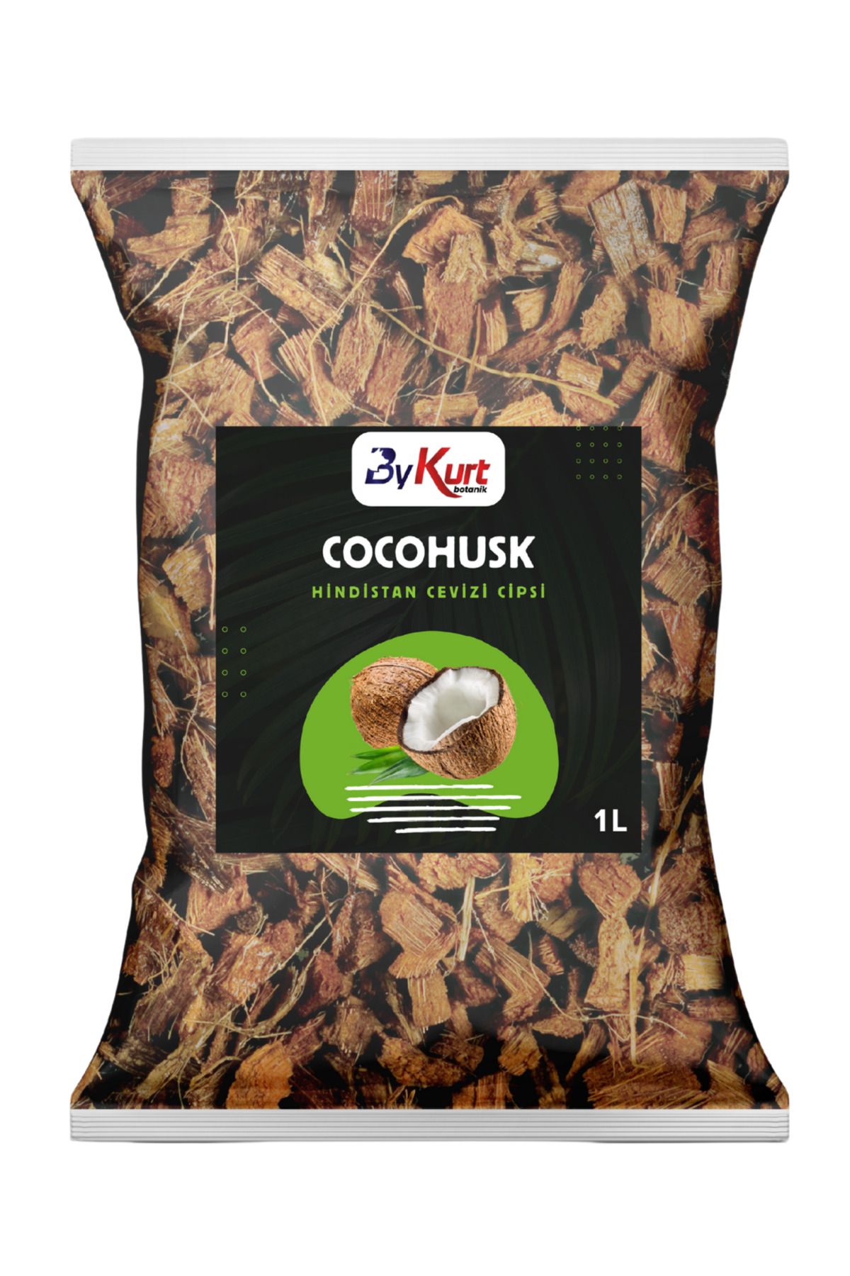 ByKurt CocoHusk 1L Hindistan Cevizi Cipsi Orkide Bakımı ve Kök Gelişimi İçin Doğal Malzeme