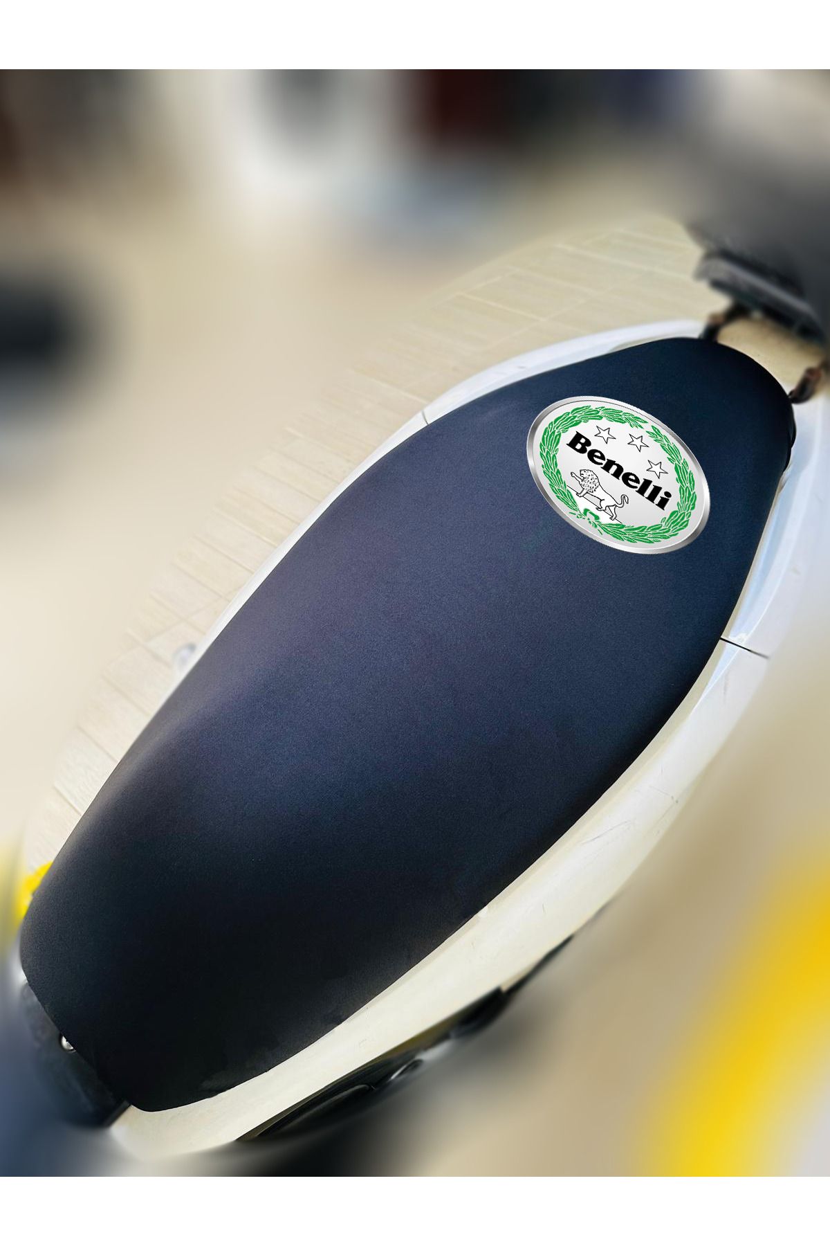 ULTRASHOP Altai Tank Siyah Kumaş Motosiklet Sele Kılıfı Logolu Penye Sele Koltuk Kılıfı-A