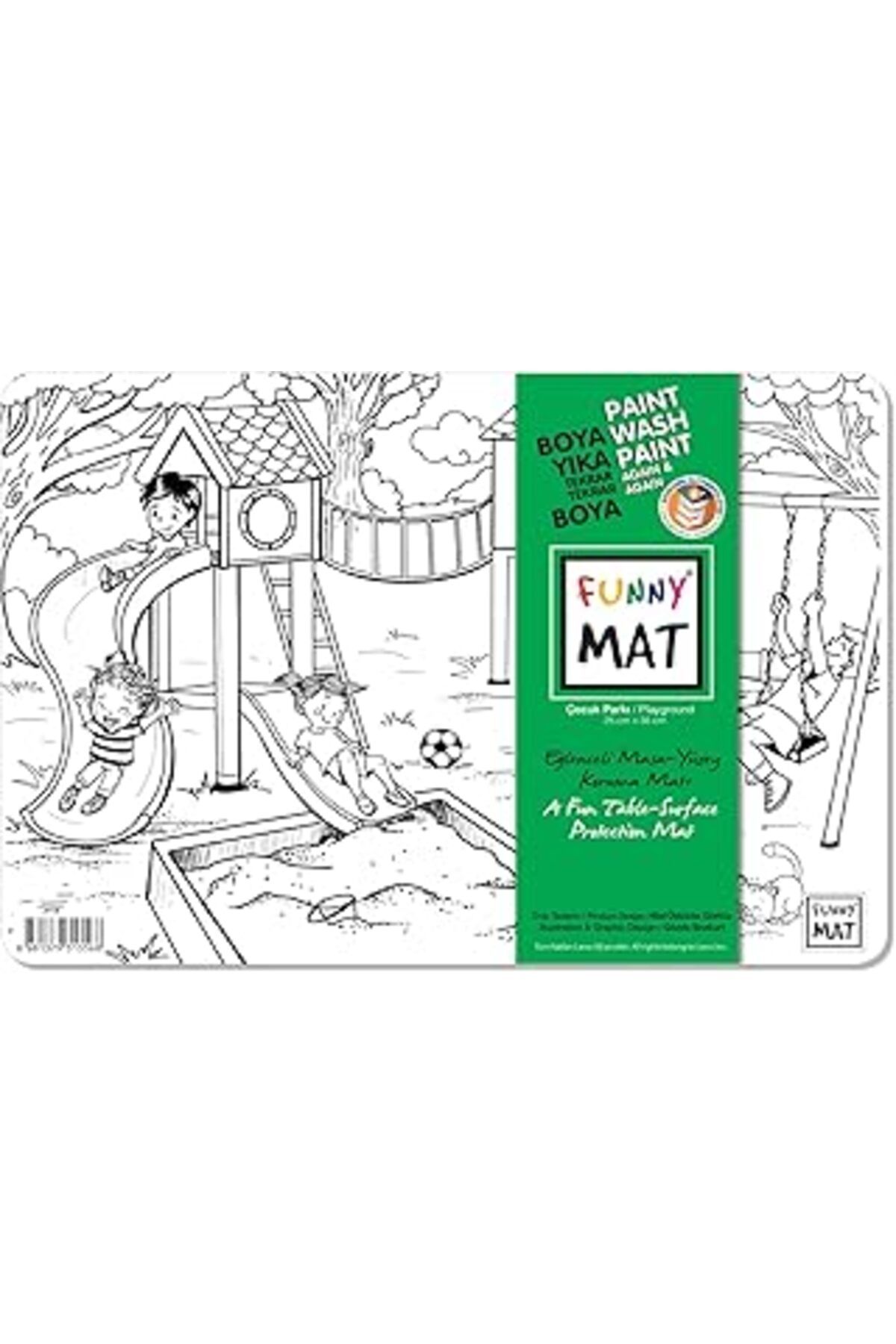 Mu Art Akademi Çocuk Funny Mat - Park 25x35cm - Yeni