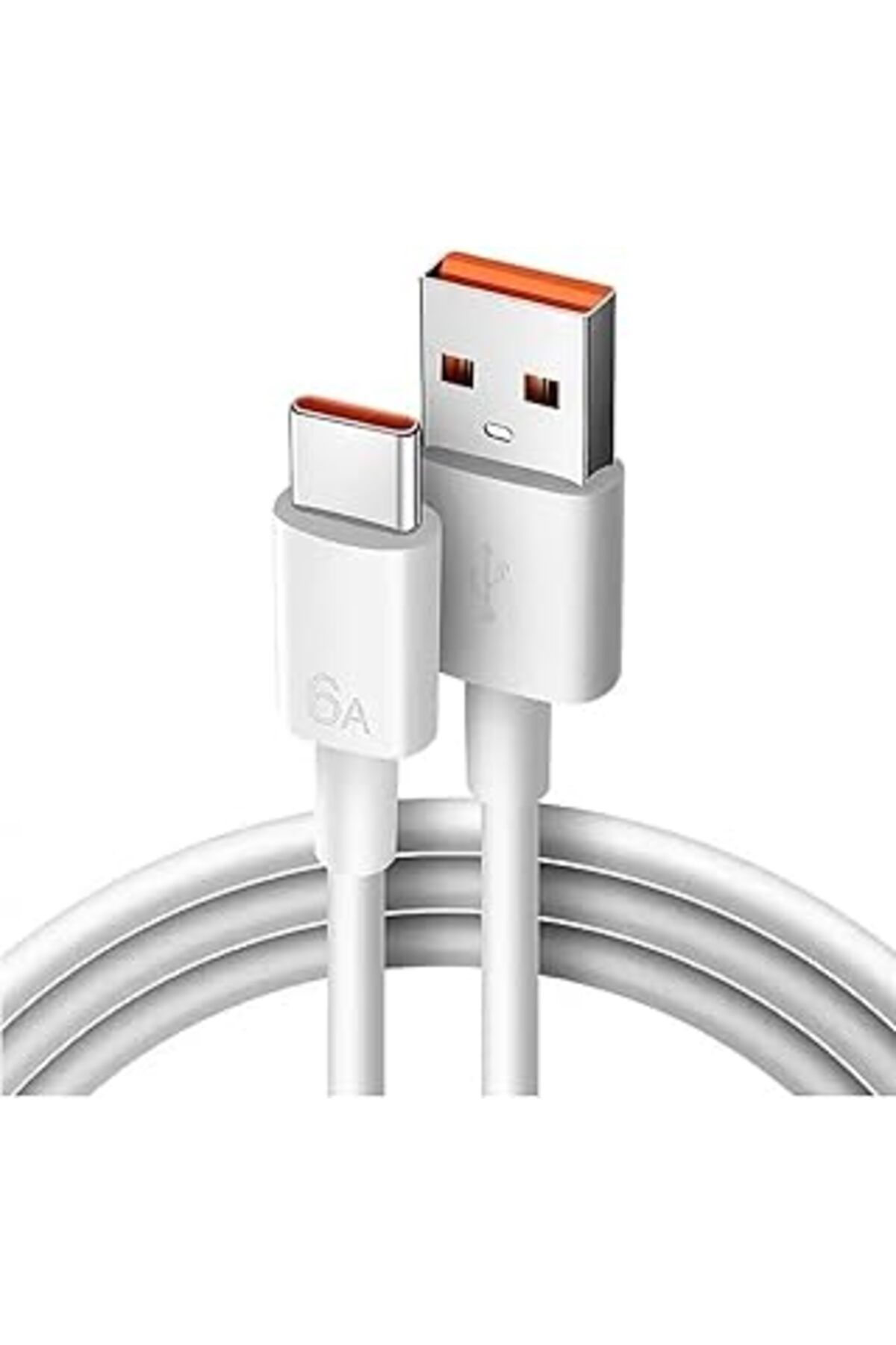 Karachil Type-C Usb-C 67W Max 6A Hızlı Şarj Usb Kablosu, Beyaz 2 Metre