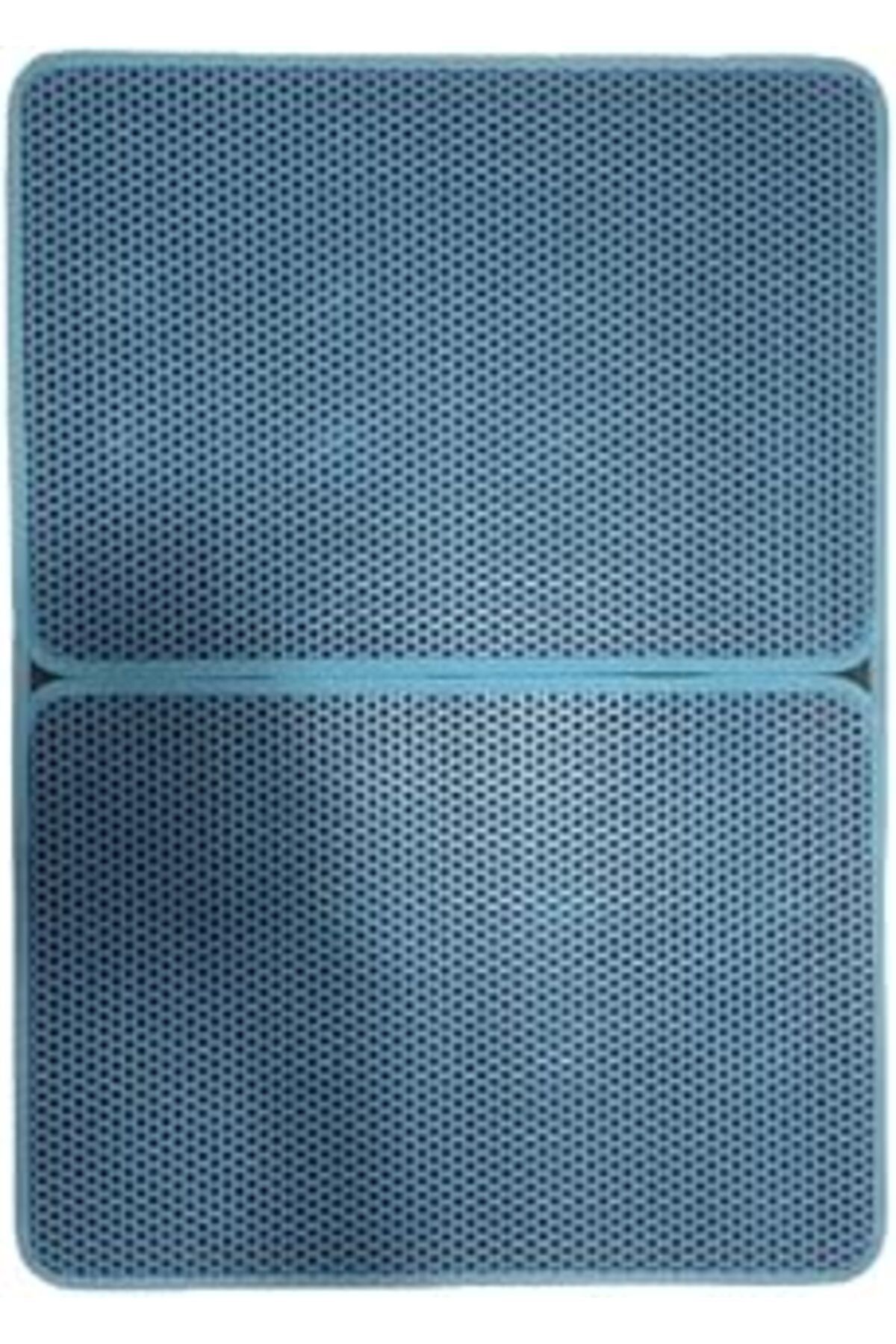 Karachil Tineke Büyük Boy Elekli Kedi Tuvalet Önü Paspası Katlanabilir 82 X 60 Cm Turkuaz