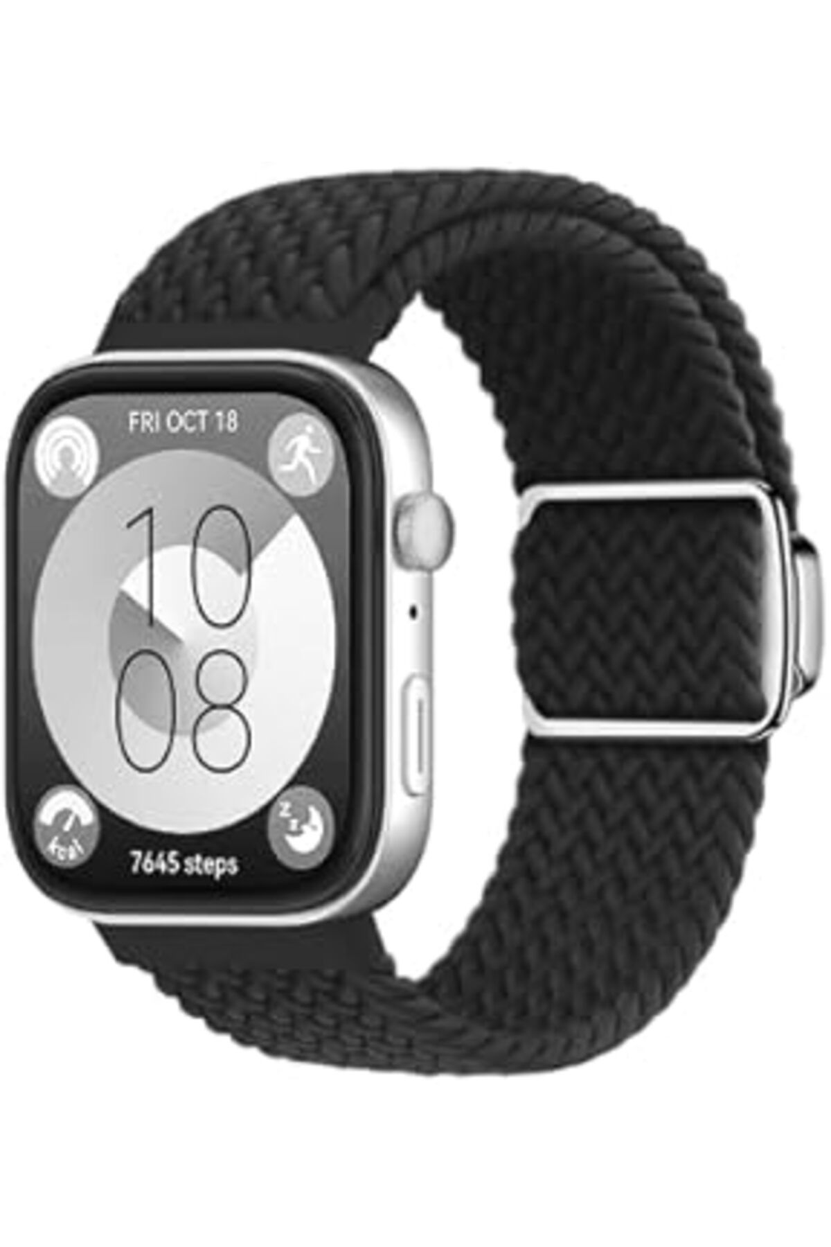 Qedii Rongep Huawei Watch Fit 3 İle Uyumlu Örgü Loop Kordon Terleme Yapmayan Nefes Alabilir Hafif Yapılı