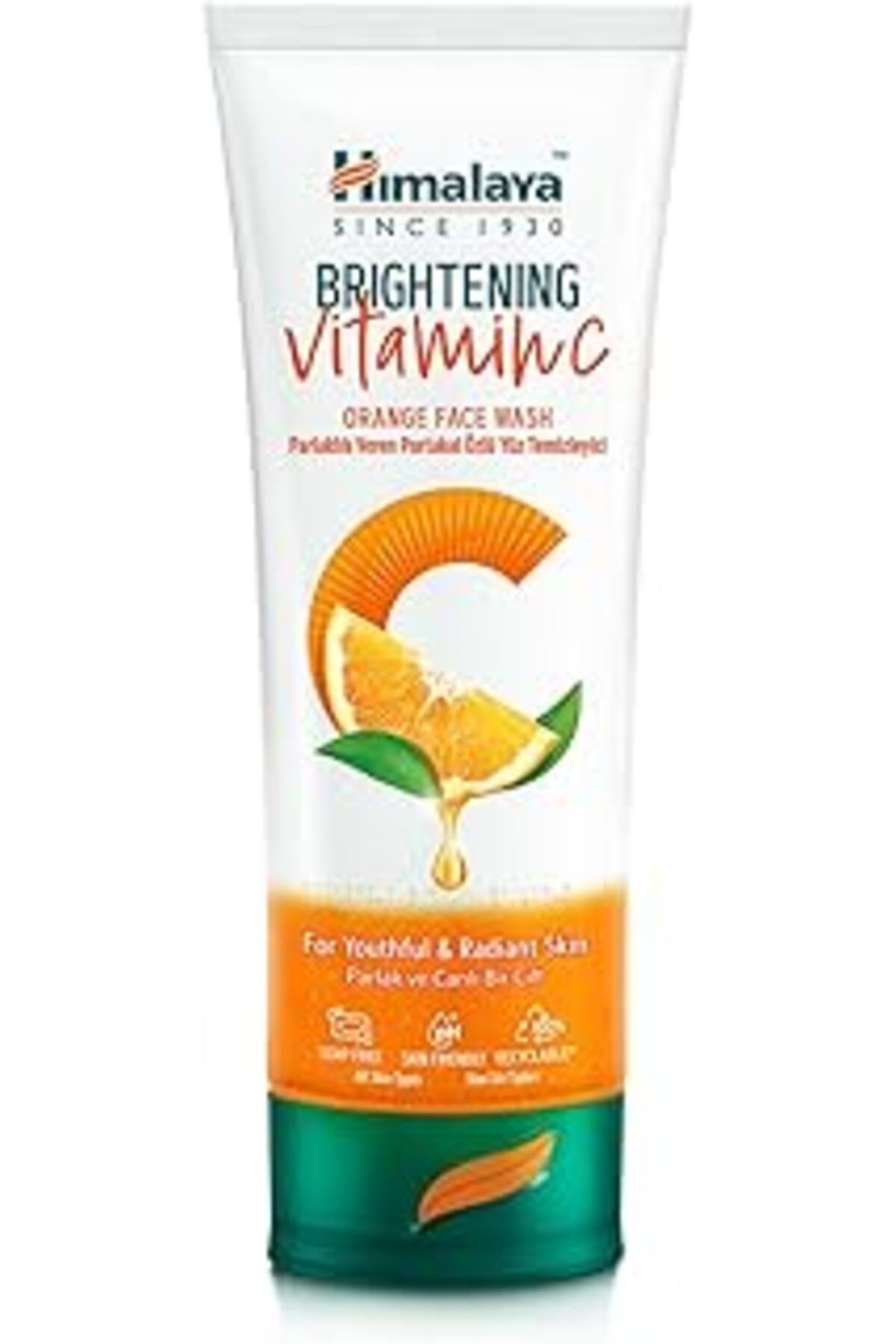 Himalaya Since 1930 Vitamin C Parlaklık Veren Portakal Özlü Yüz Temizleyici 100Ml, Tüm Ciltler, Par