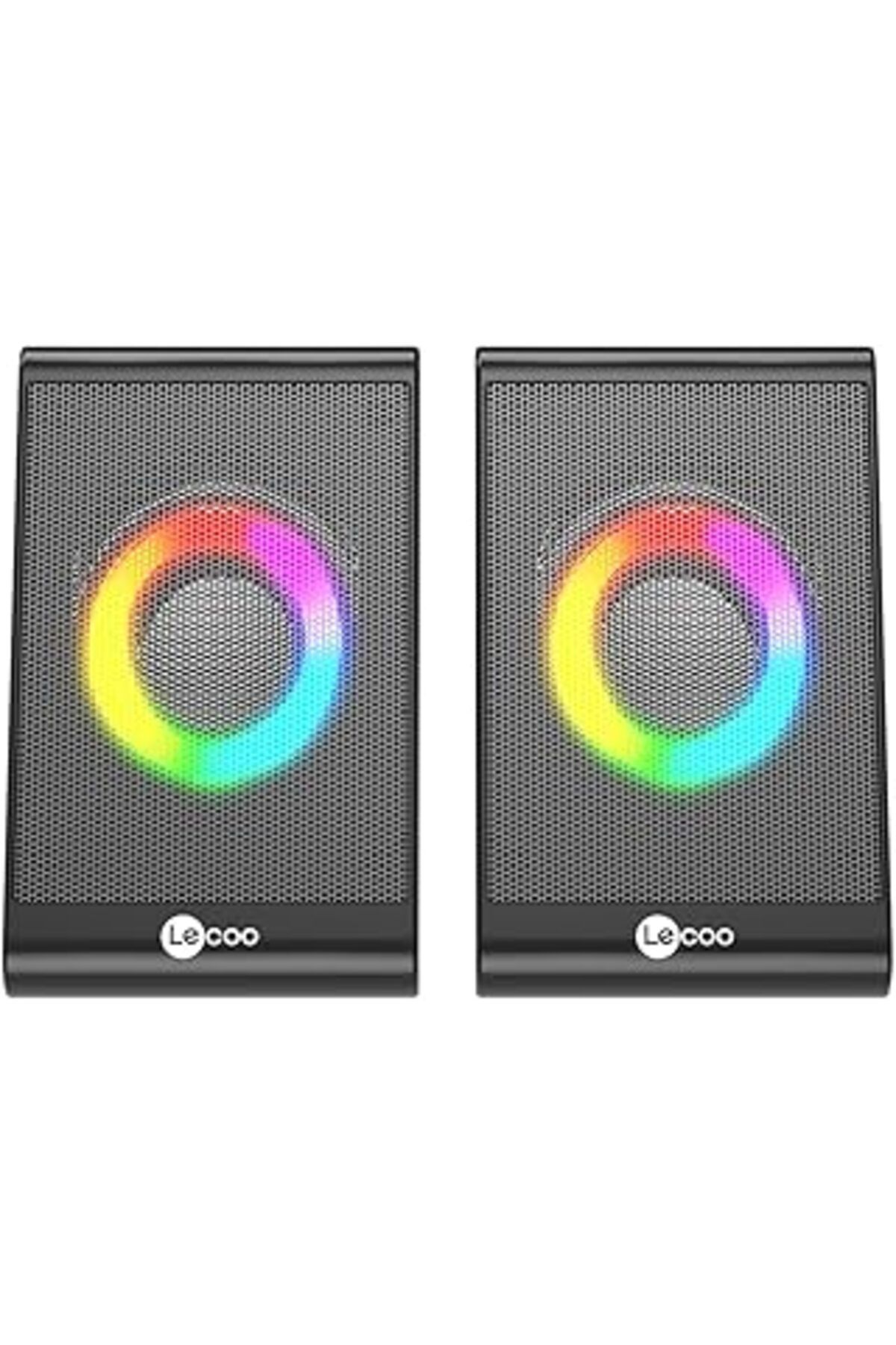 Karachil Lecoo Ds100 Kablolu (Usb+3.5Mm) 1+1 Stereo Surround Ses 6W Rgb Aydınlatmalı Gelişmiş Ses Ve Tak Çal