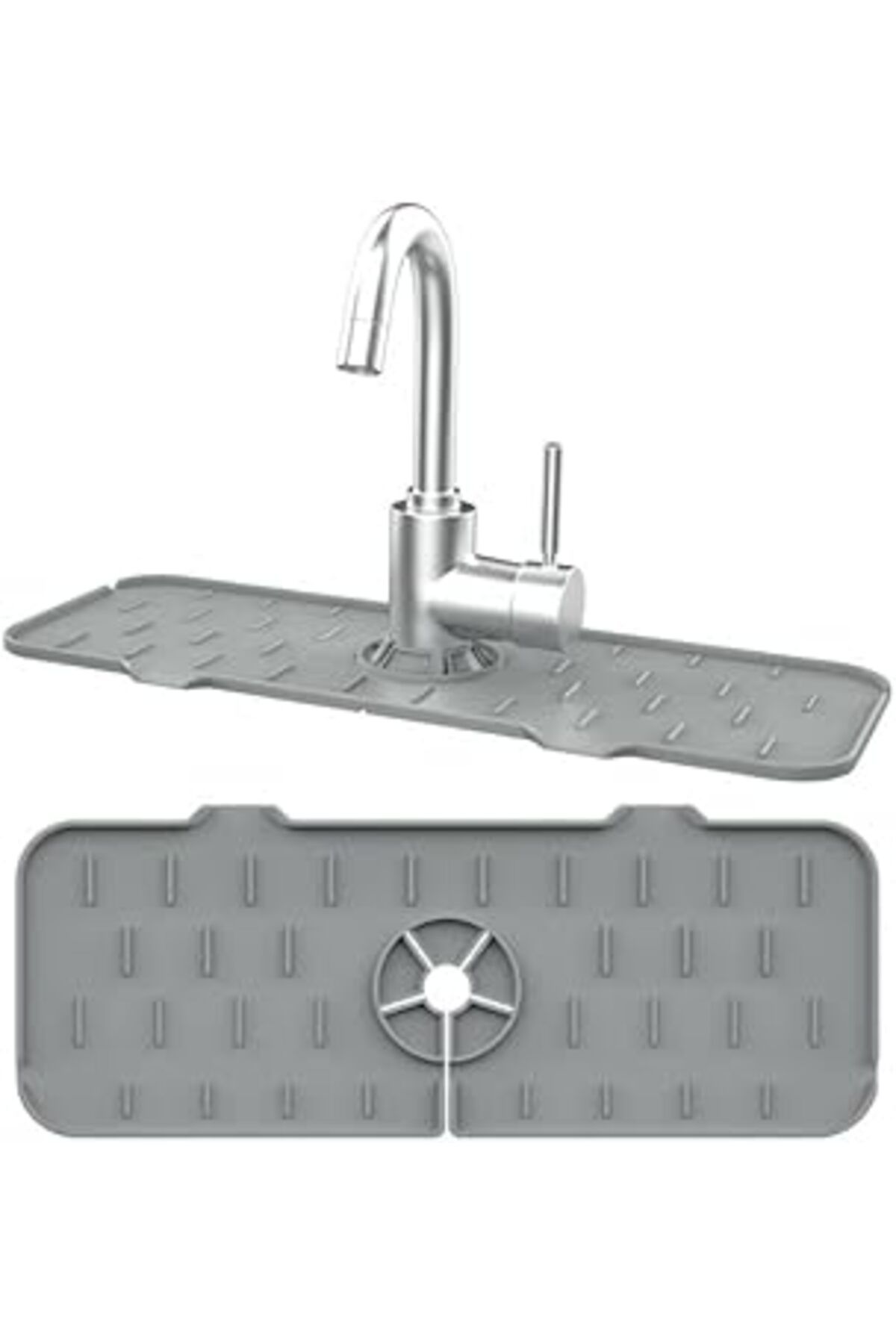 Pazarcan Optana Su Engelleyici Mutfak Banyo Lavabo Musluk Kenarı Silikon Mat Sıçrama Engelleme Matı