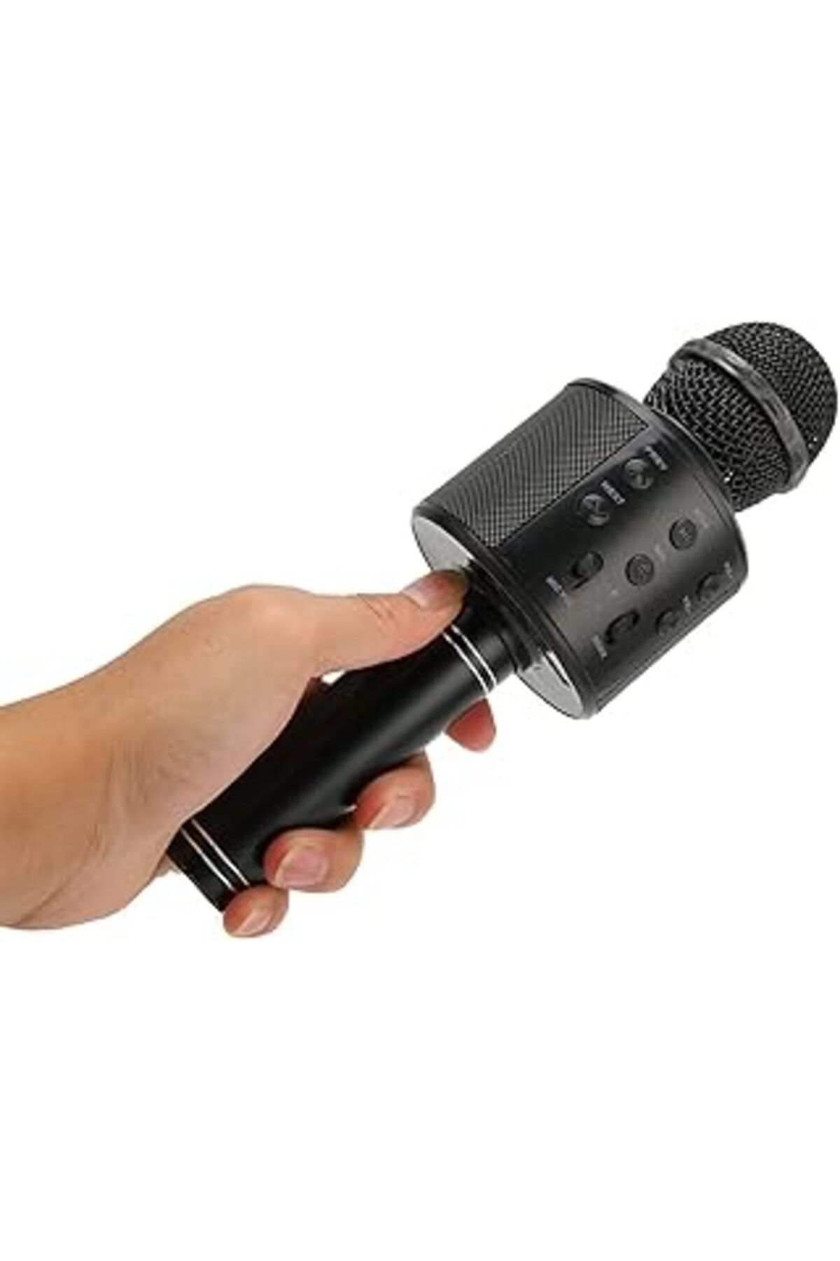 Pazarcan Teknosepetim Karaoke Mikrofon Aux Usb Ve Sd Kart Girişli Bluetoothlu Siyah Şarj Kablolu Şık Tasarım