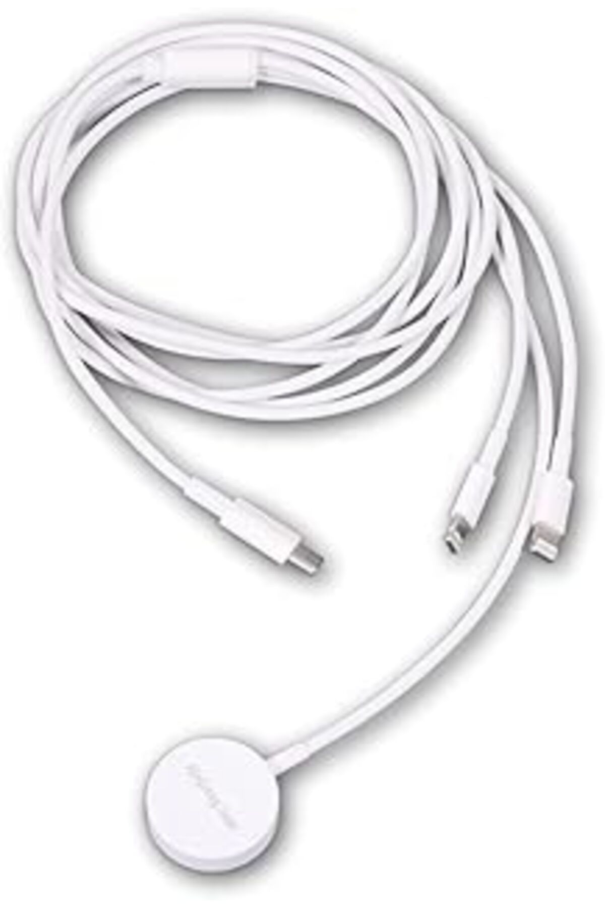 Karachil Mcstorey Iphone Şarj Kablosu Usb-C Lightning Kablo Watch Airpods Çoklu Şarj Kablosu Beyaz