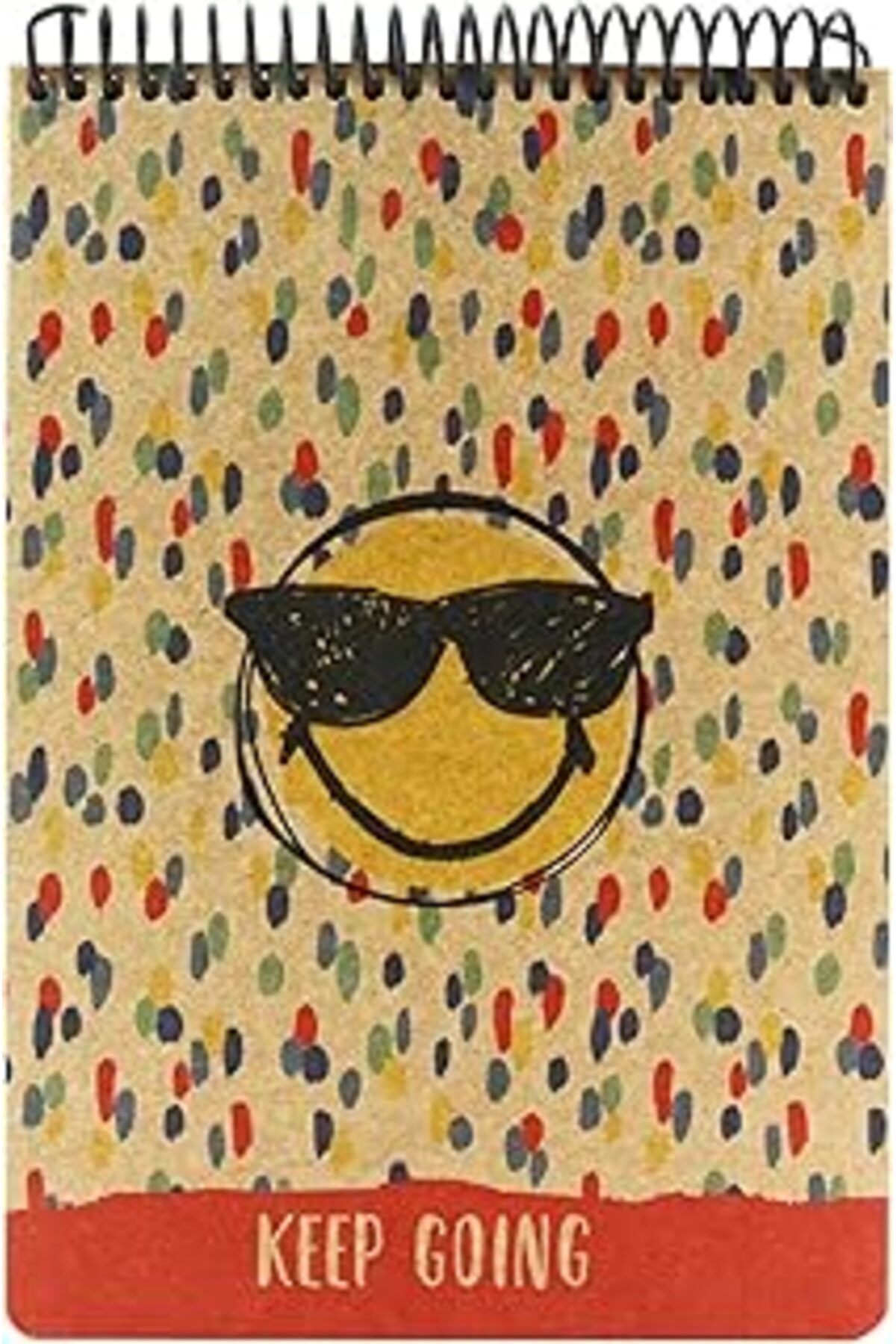 Pazarcan Mynote Smiley Bloknot A5 100 Yaprak Çizgili (Sert Kraft Kapak)