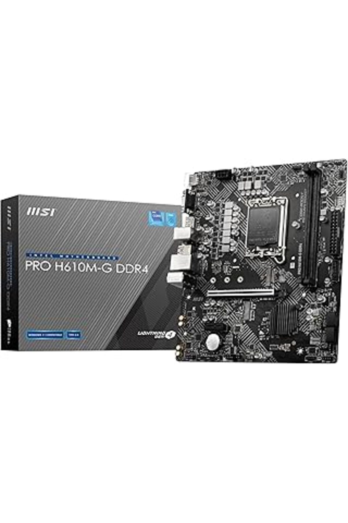 Pazarcan Msi Pro H610M-G Ddr4 Soket 1700 Ddr4 3200(Oc) Pci-E Gen 4,M.2 Usb3.2 1X 1G Lan Matx Anakart