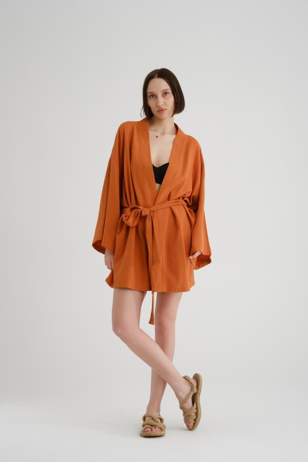 Store %100 Pamuk Pareo - Şık Kimono Tasarımıyla Rahat Ve Estetik Görünüm
