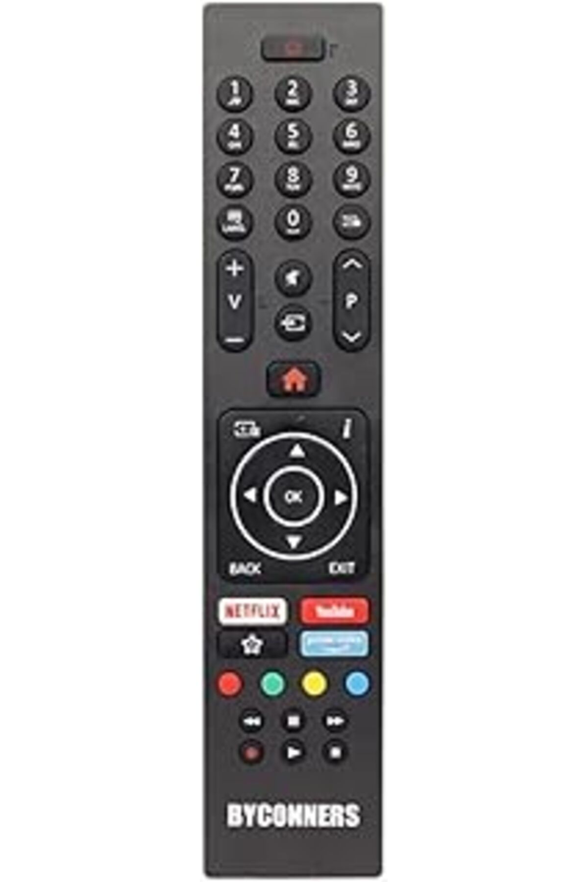 Karachil Byconners Vestel Regal Seg Netflix Youtube Prime Video Tuşlu Kumanda Smart Lcd Led Tv Kumandasi