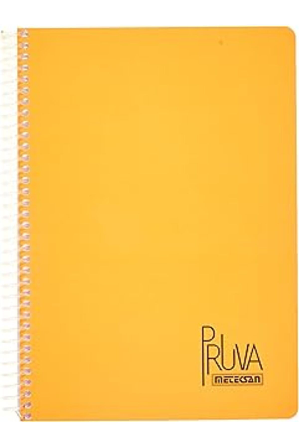 Karachil Meteksan Pruva A4 Pet Spiralli Karton Kapaklı Defter 144 Yaprak - Çizgili - Turuncu