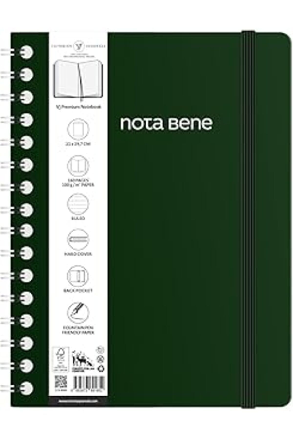 Karachil Nota Bene Spiralli Premium Sert Kapak Defter, 21X29,7 Cm, Çizgili