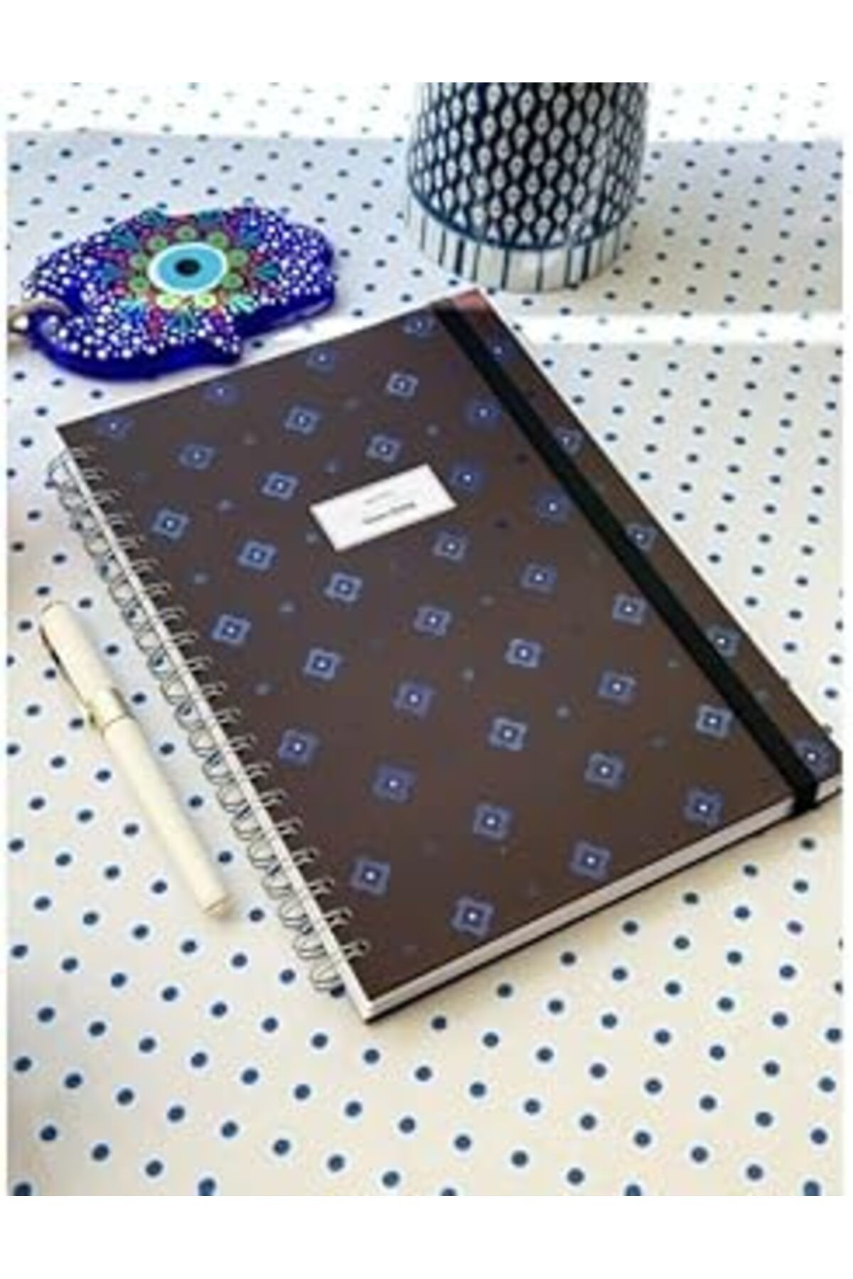 Pazarcan Victoria'S Journals Sert Kapak Spiralli Defter,Lastikli 20X28 Cm 90 Gr. 120 Yap. +40 Çiz.+40 Nokt