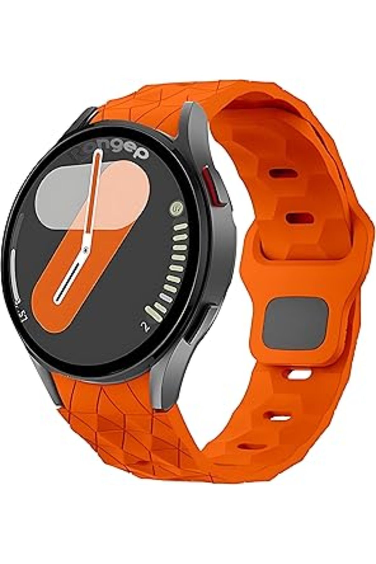 Qedii Rongep Sportif Football Pattern Loop 20Mm Kordon Samsung Ile Uyumlu Galaxy Watch 7/6/5/4 Serisi Içi