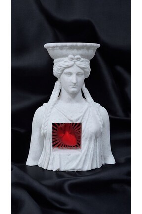 Studio Army Marble Soul Modern Karyatid Heykel | Kalpli Antik Heykel | Mermer...