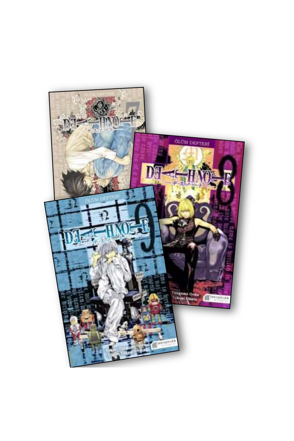 Akıl Çelen Kitaplar Death Note 7-8-9. Ciltler Manga Seti 3
