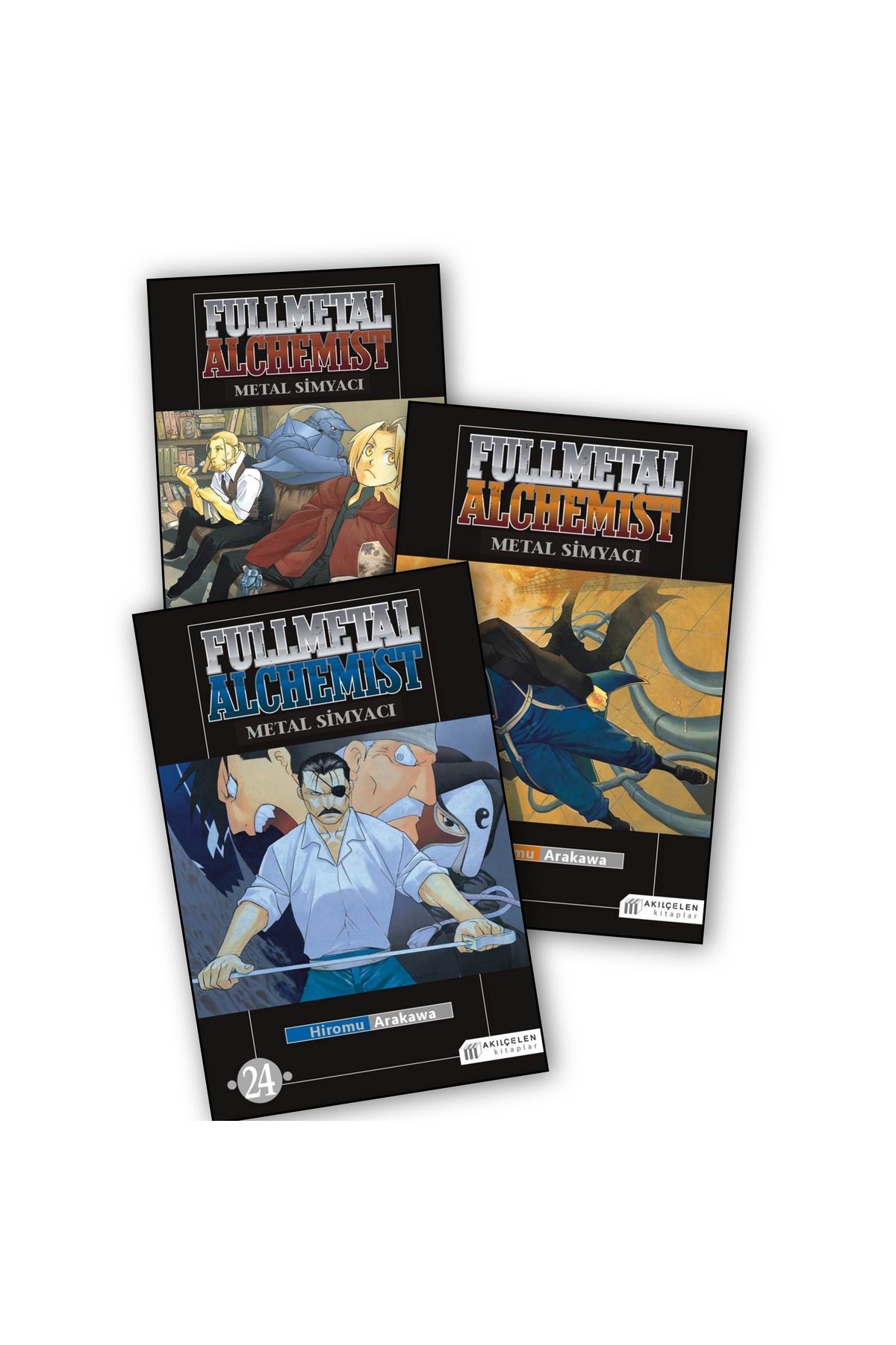 Akıl Çelen Kitaplar Fullmetal Alchemist 22-23-24. Ciltler Manga Seti 8