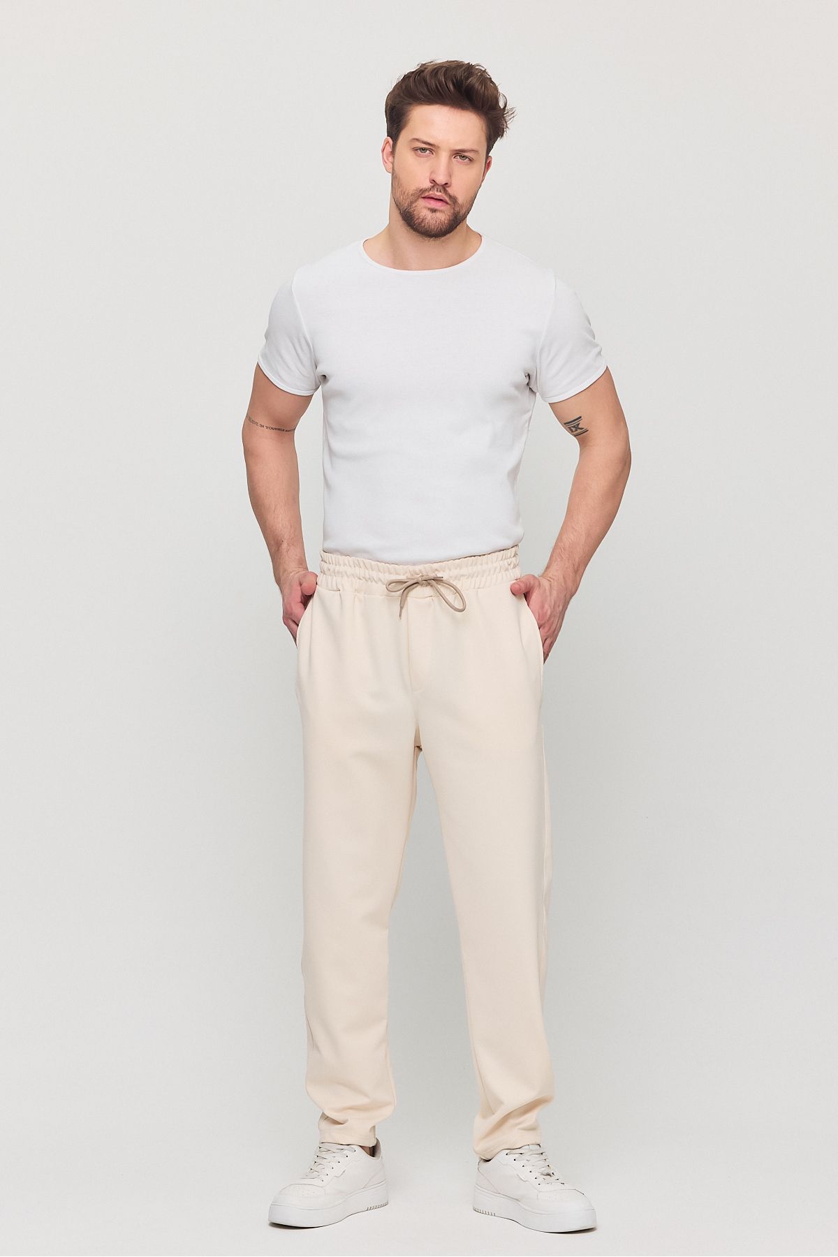 YXC Trend Maker-Men's Regular Fit Soft Fabric Sweatpants with Elastic Waist 2